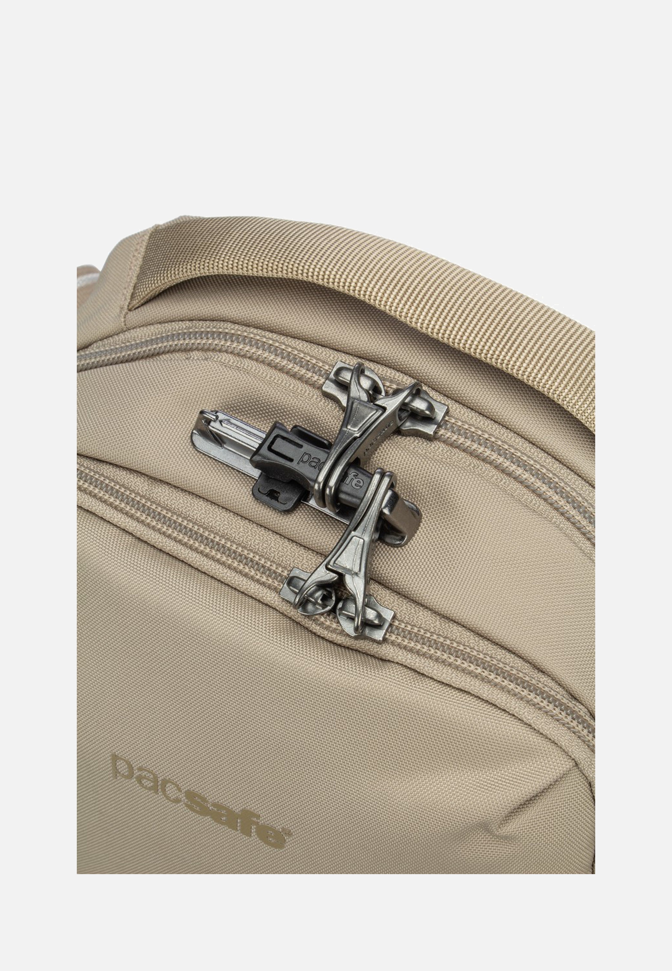 Pacsafe V Tour Beige Crossbody Bag