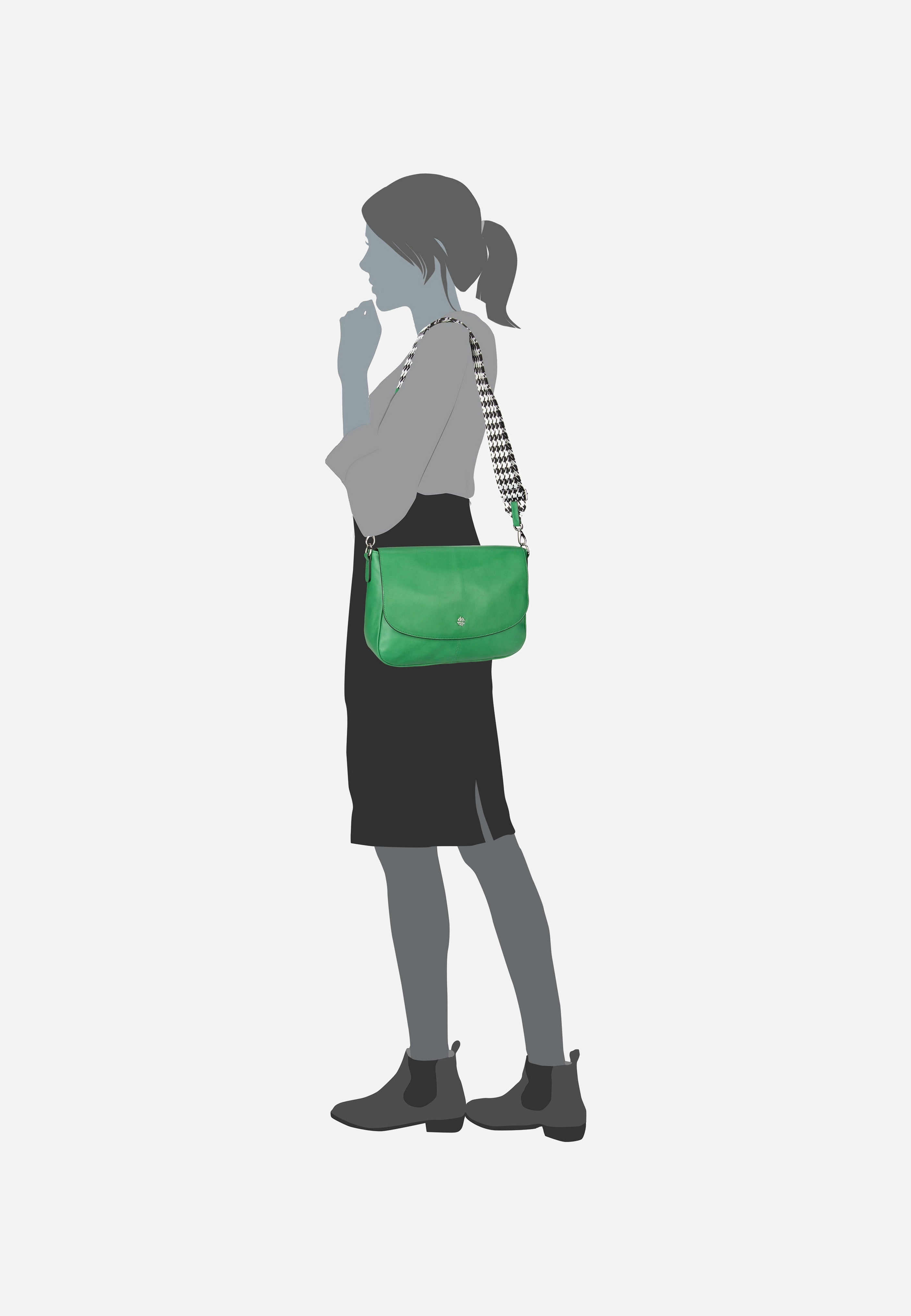 Picard Lay Back 7179 Green Saddle Bag