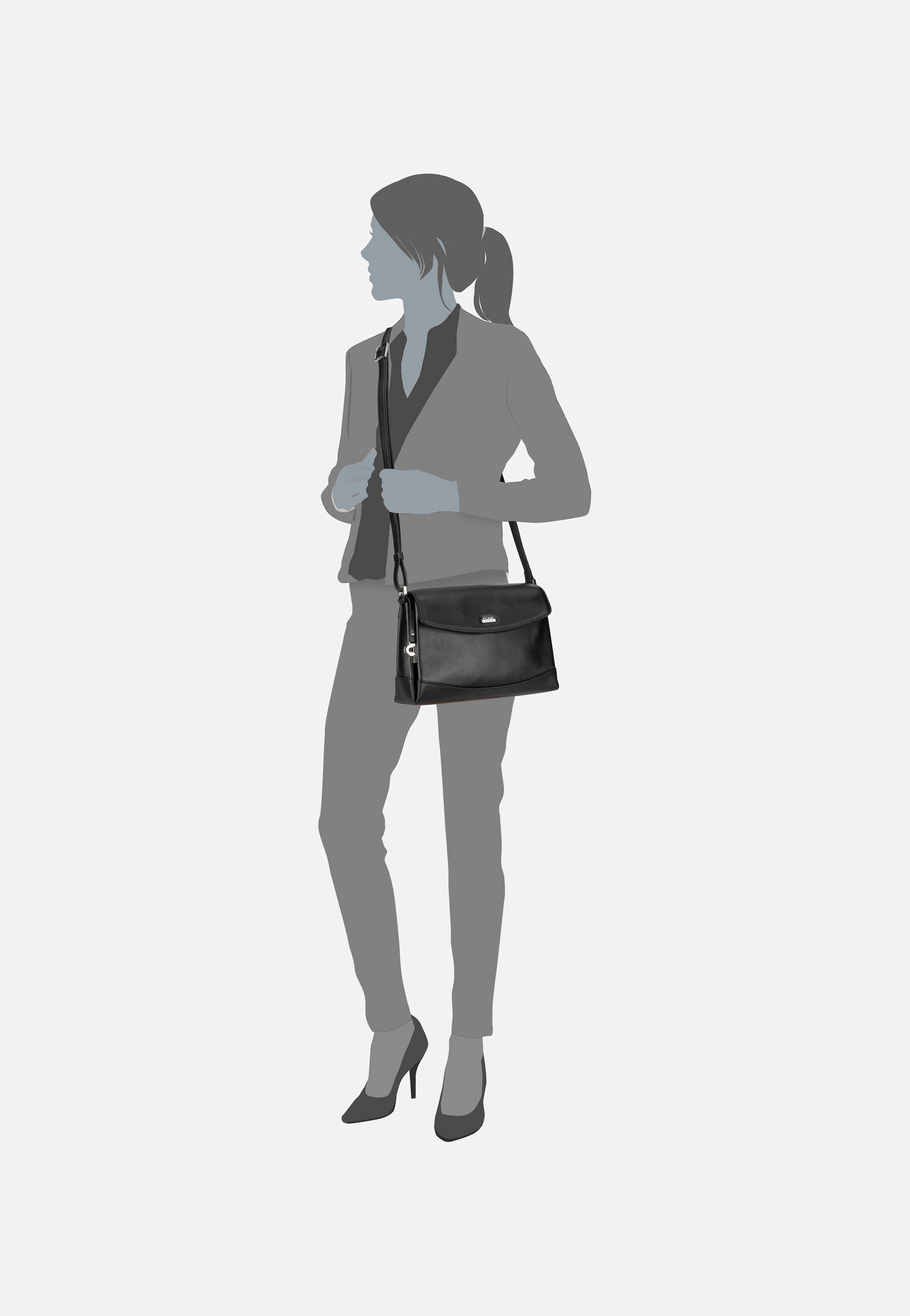 Picard Really 8207 Schwarz Crossbody Bag