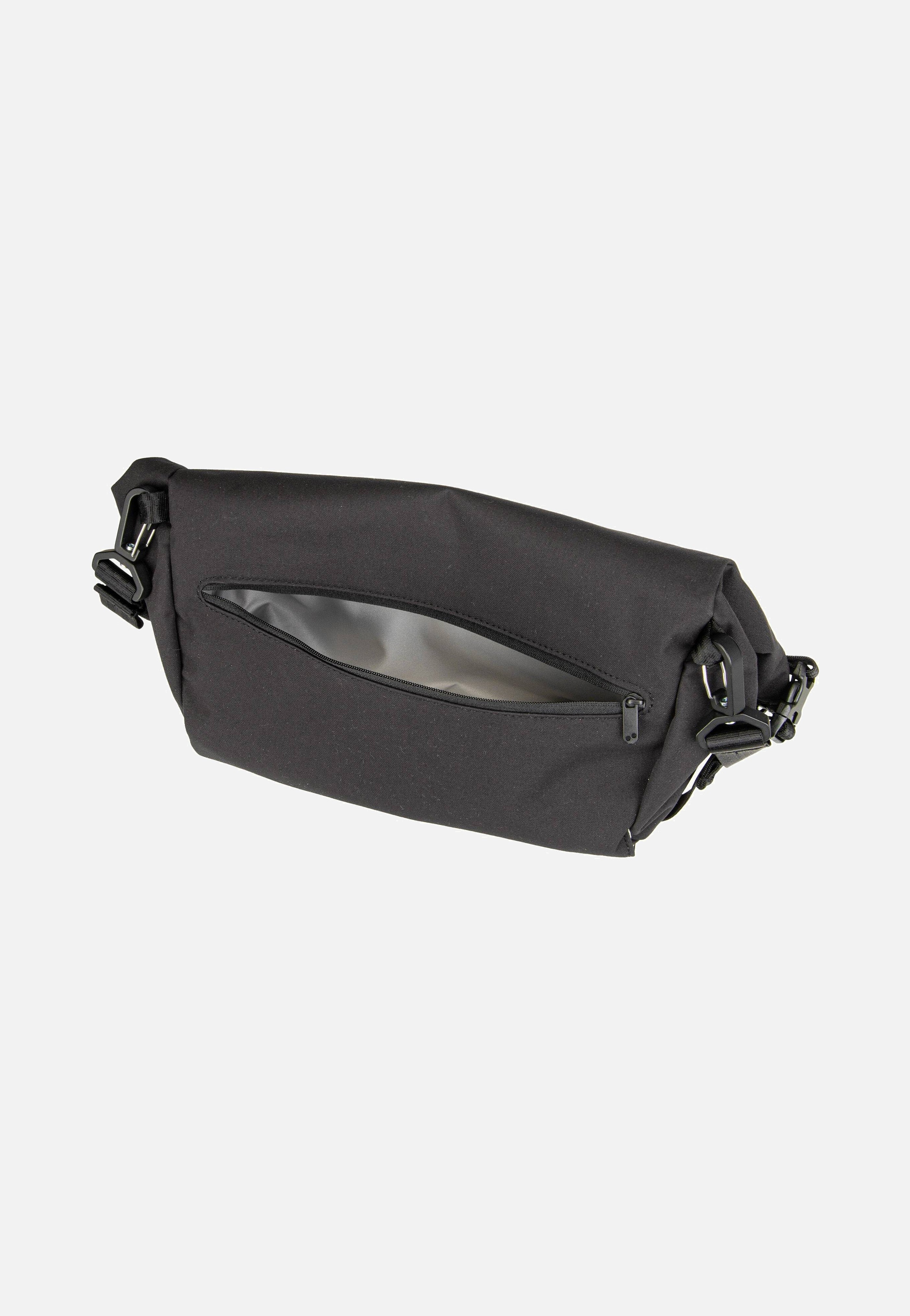pinqponq Aksel Solid Black Crossbody Bag