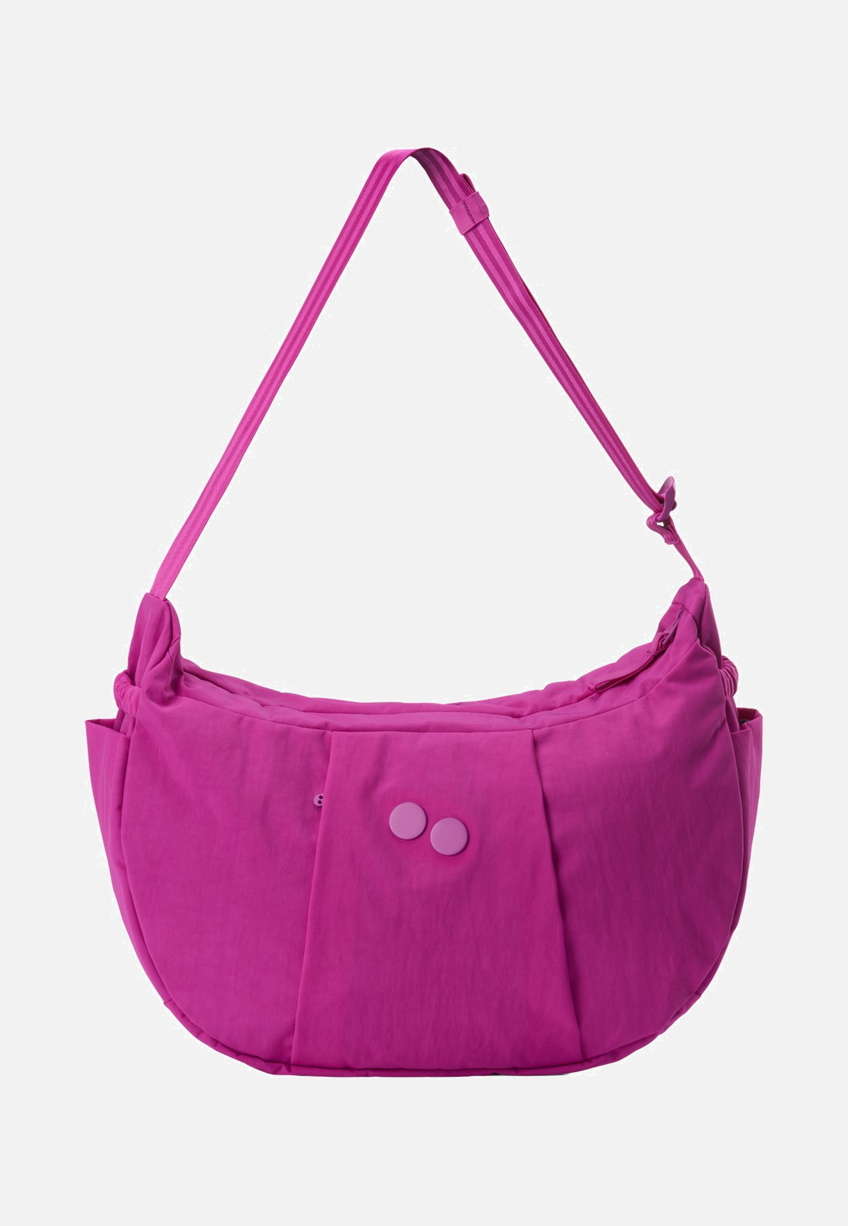 pinqponq Krumm Large Crinkle Fuchsia Hobo Bag