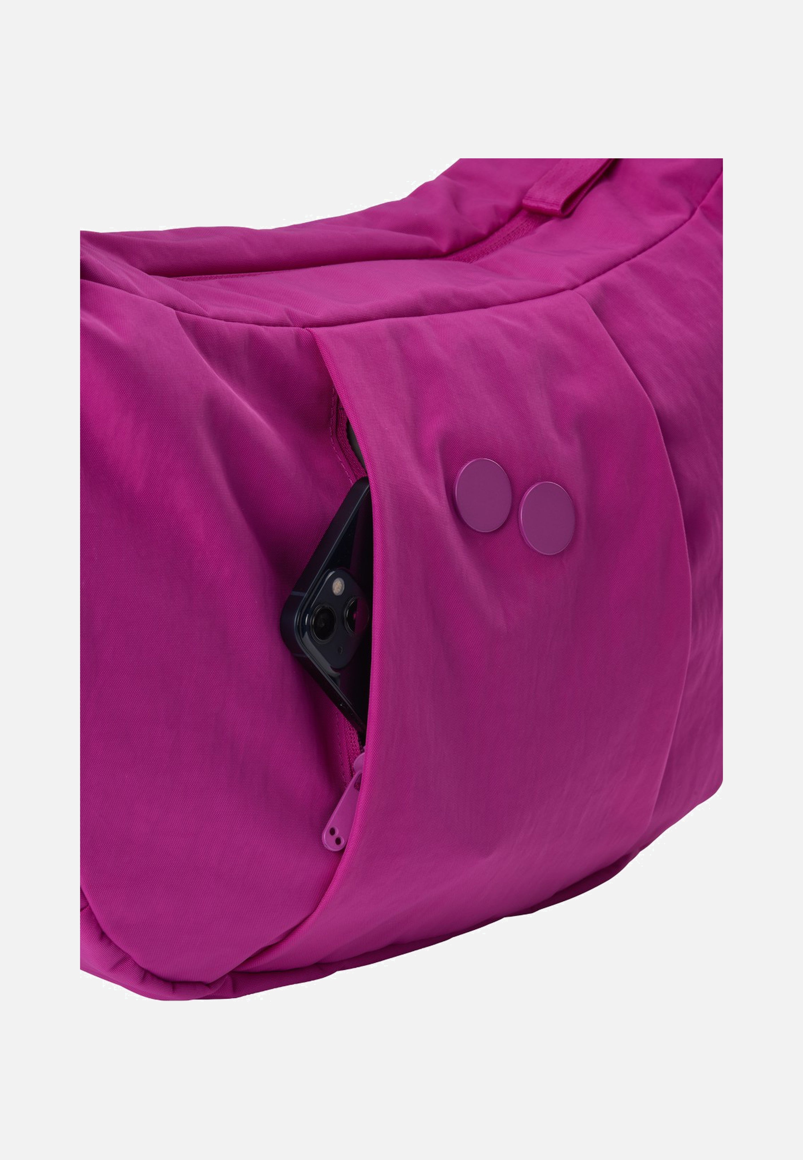 pinqponq Krumm Large Crinkle Fuchsia Hobo Bag
