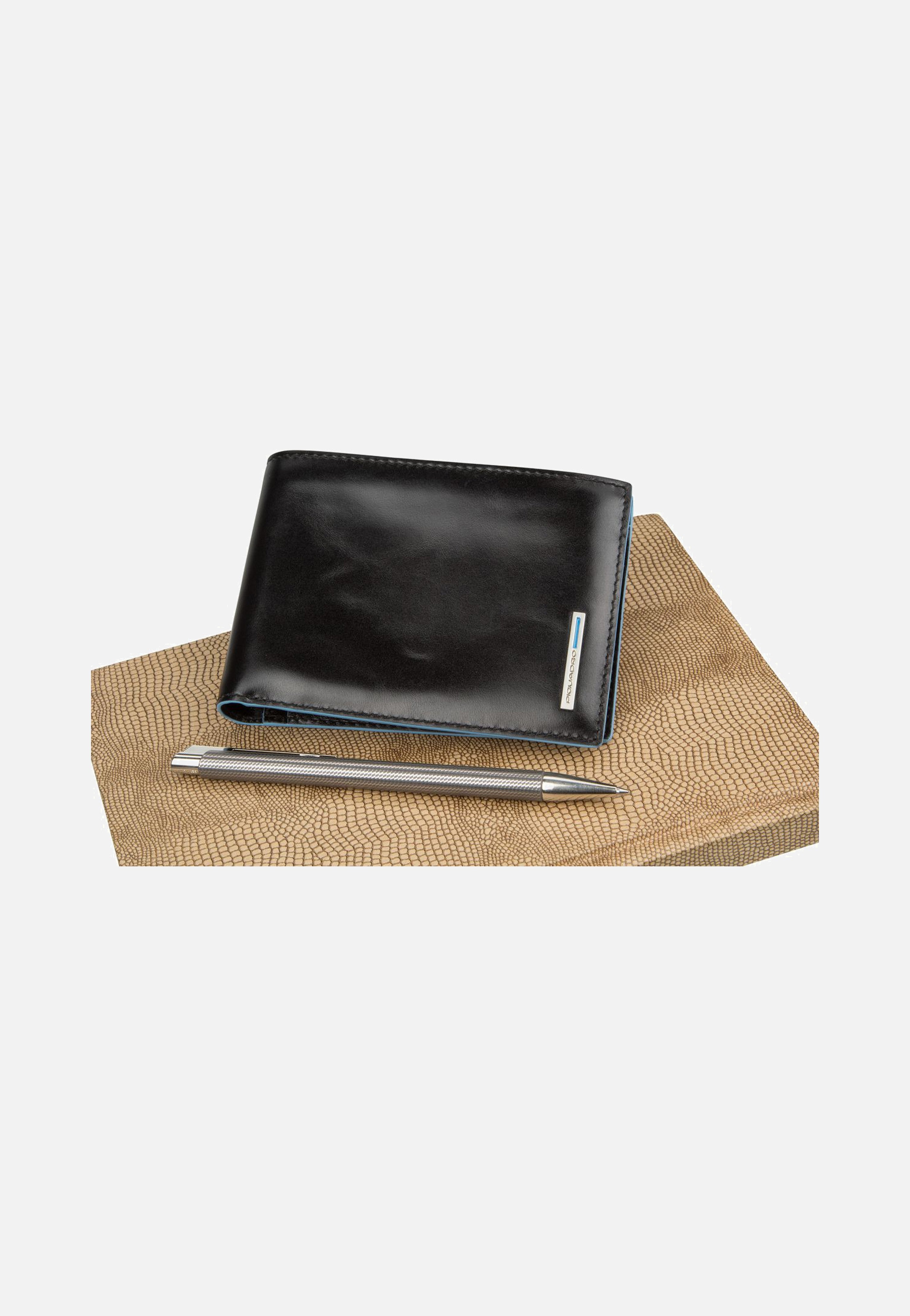Piquadro Blue Square 1392 RFID Nero - Wallet | Sakoi