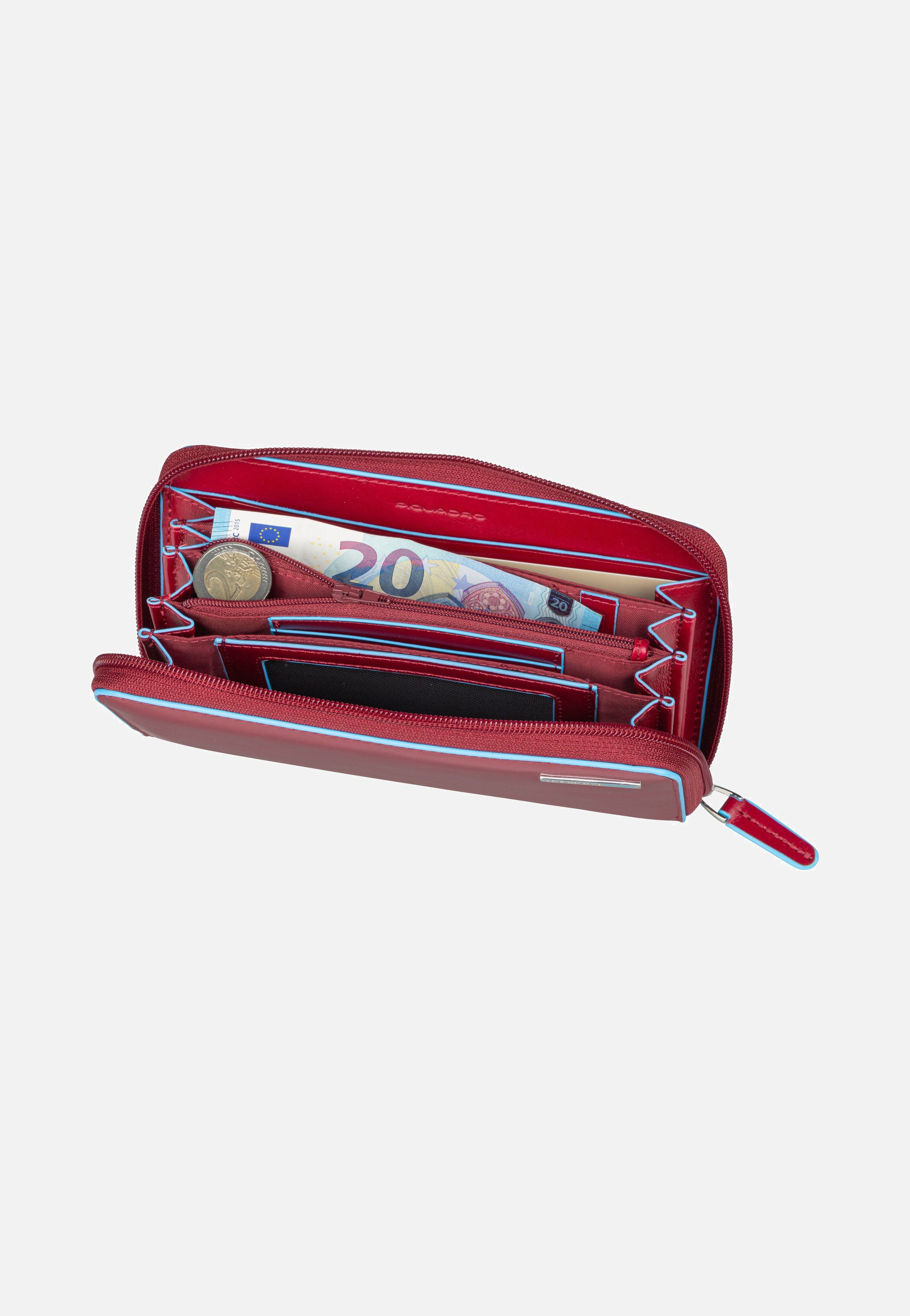 Piquadro - Blue Square 1515 RFID Rosso - Wallet | Women-Image