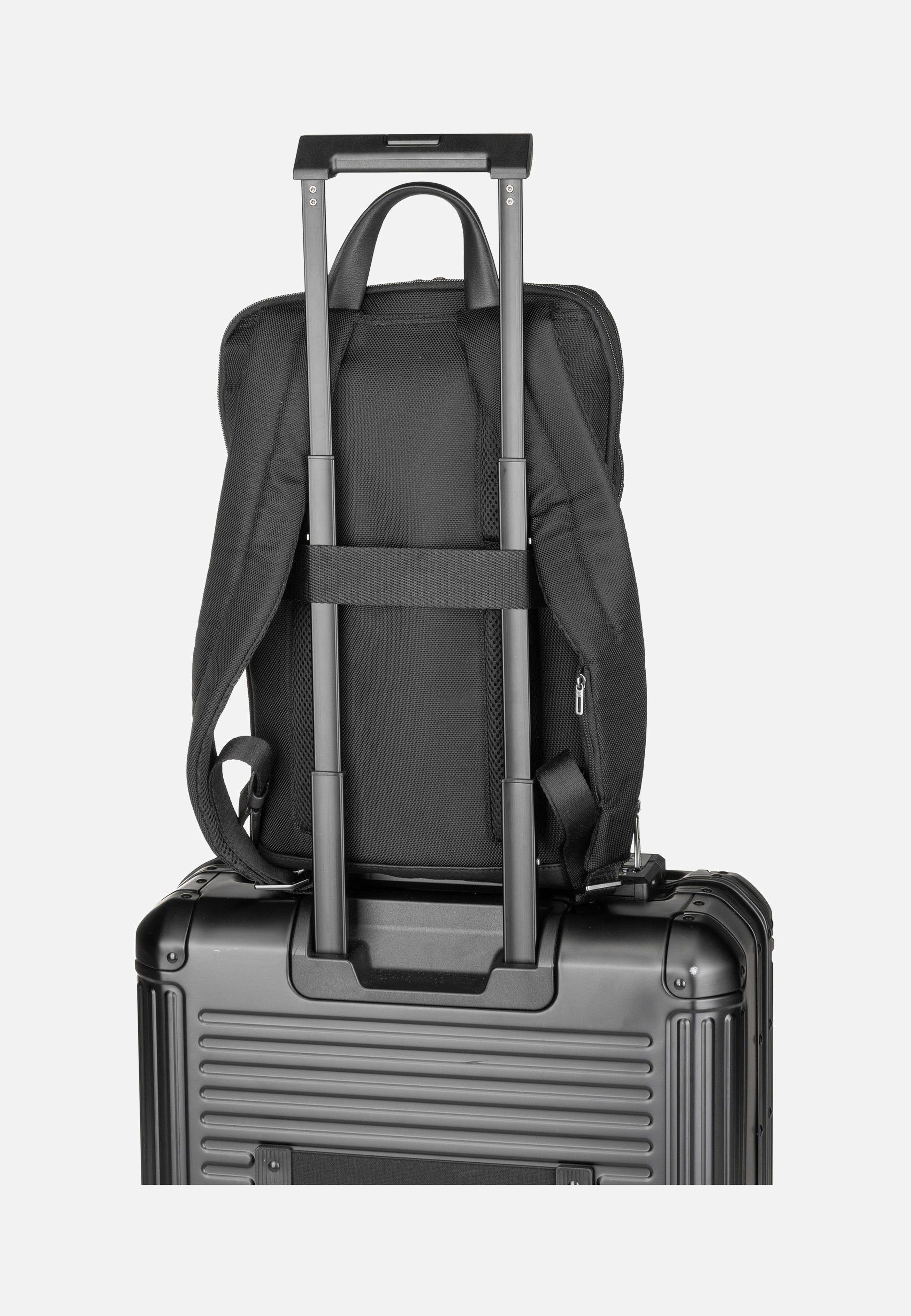 Piquadro - Brief Slim Laptop 6384 Nero - Backpack | Men-Image