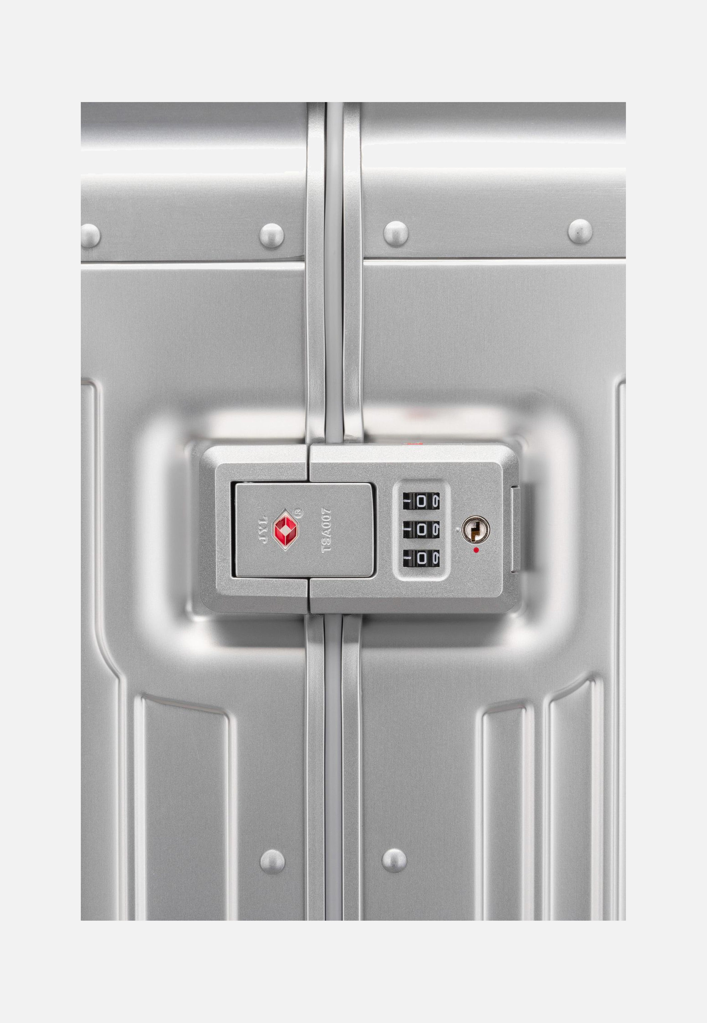Piquadro PQ Alu Big Size Spinner Grigio-Cuoio Suitcase