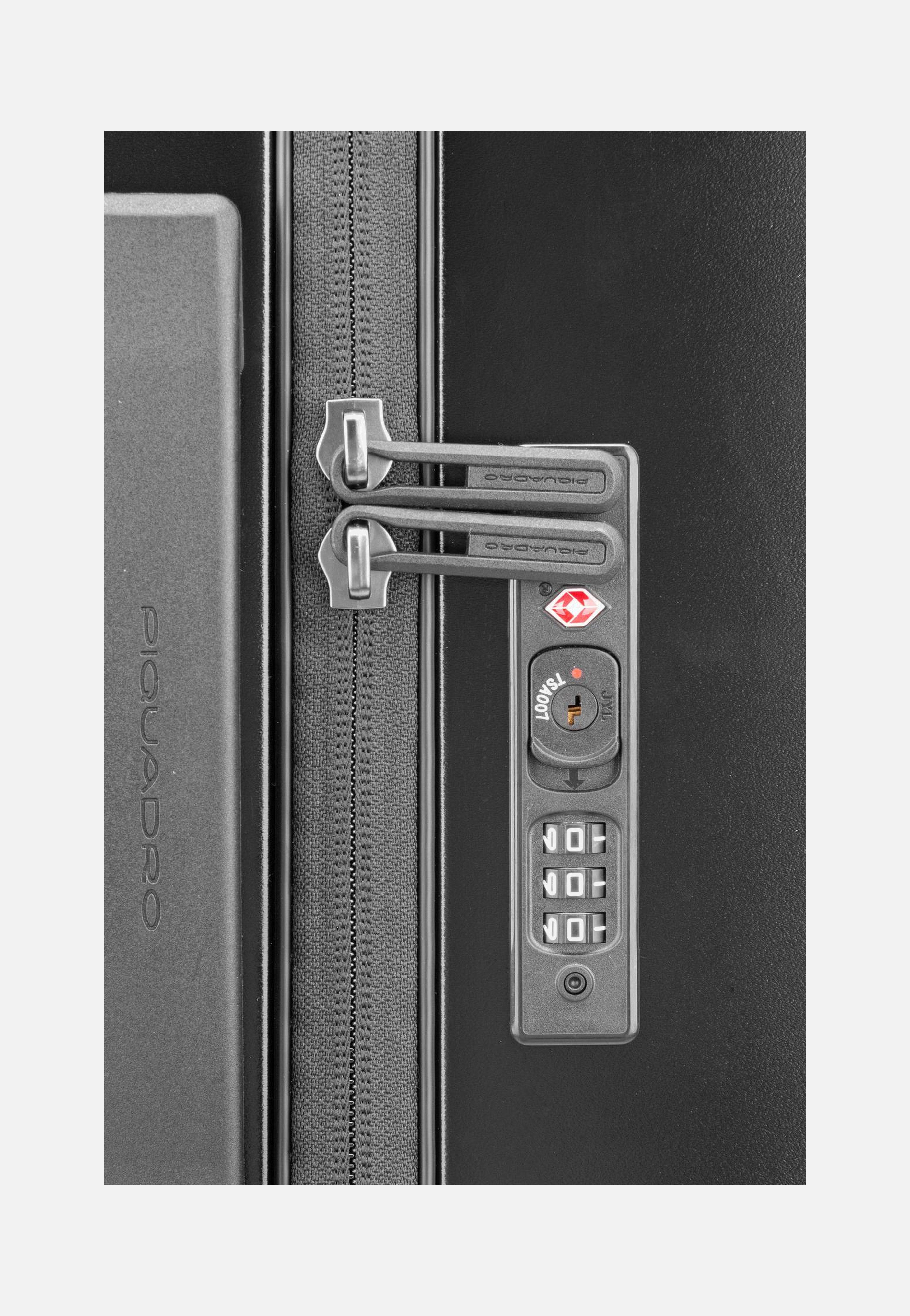 Piquadro - PQ Light Big Spinner 4428 Nero Opaco - Suitcase | Neutral-Image