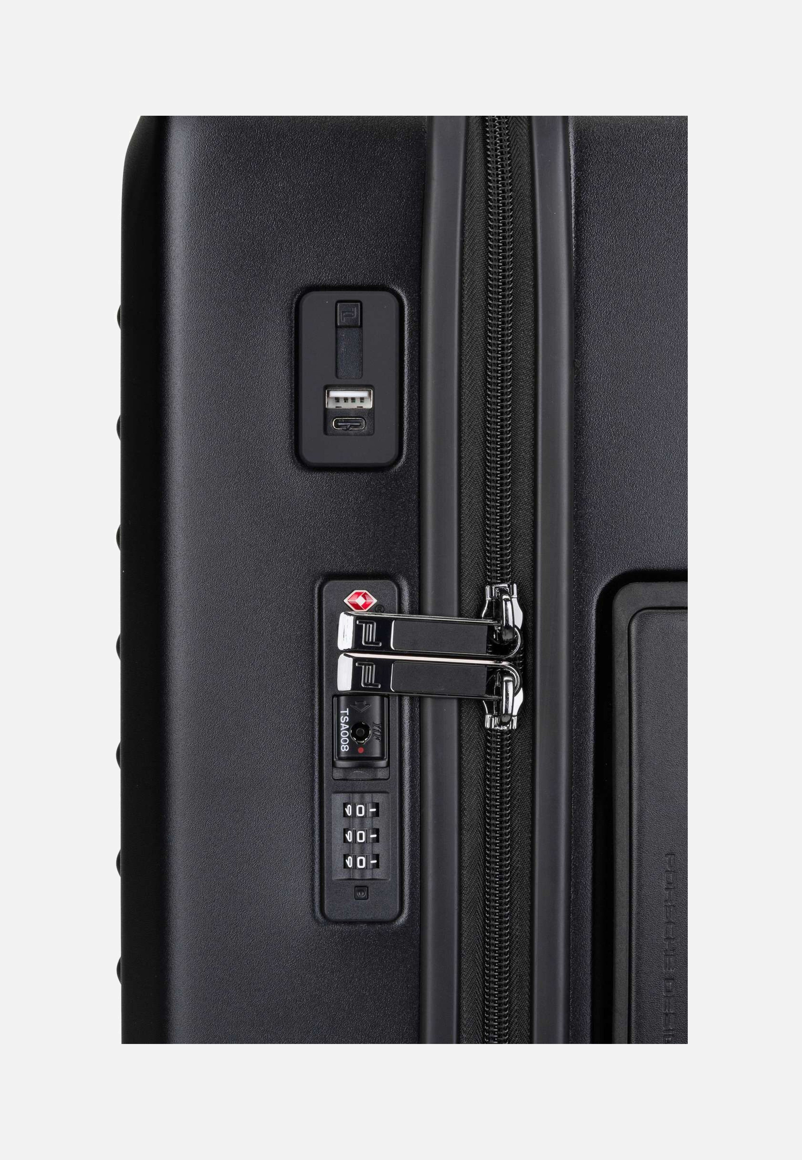 Porsche Design Roadster 4W Trolley S Black Matt Suitcase