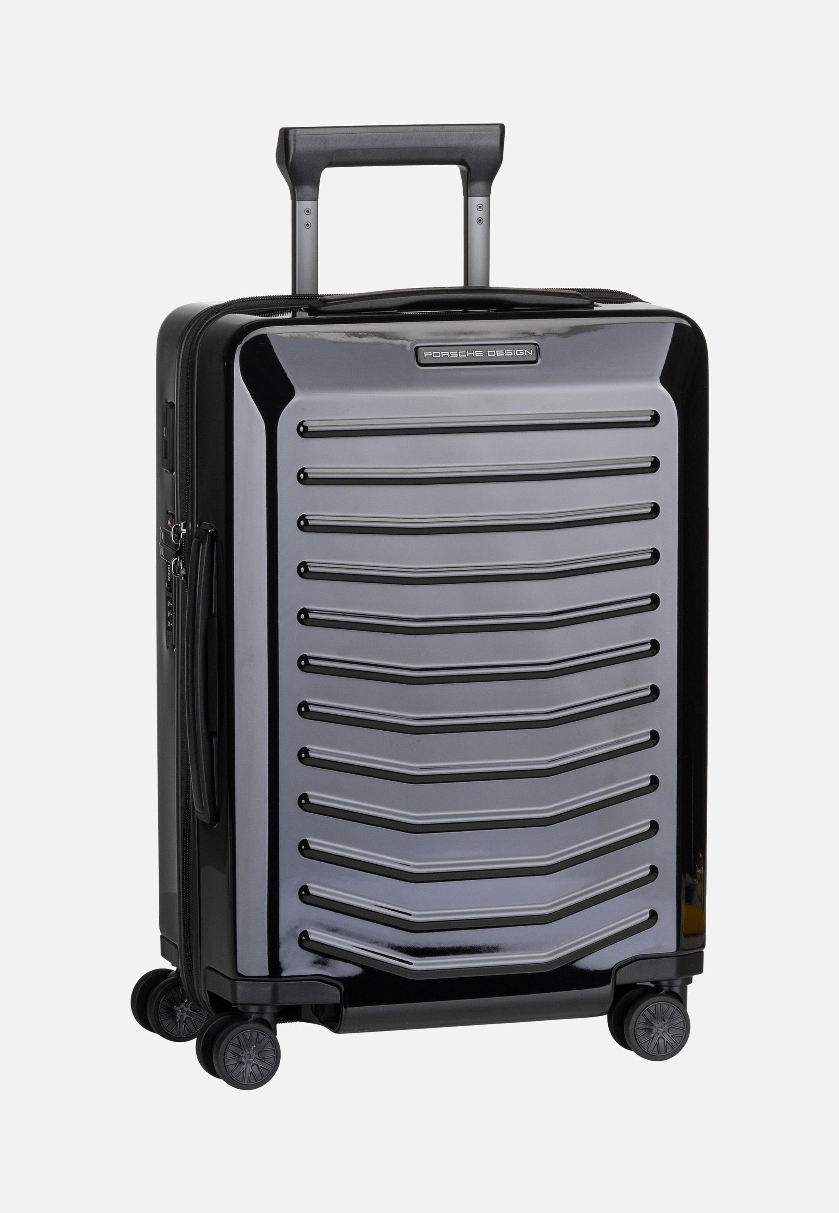 Porsche Design Roadster 4W Trolley S Shiny Black Suitcase