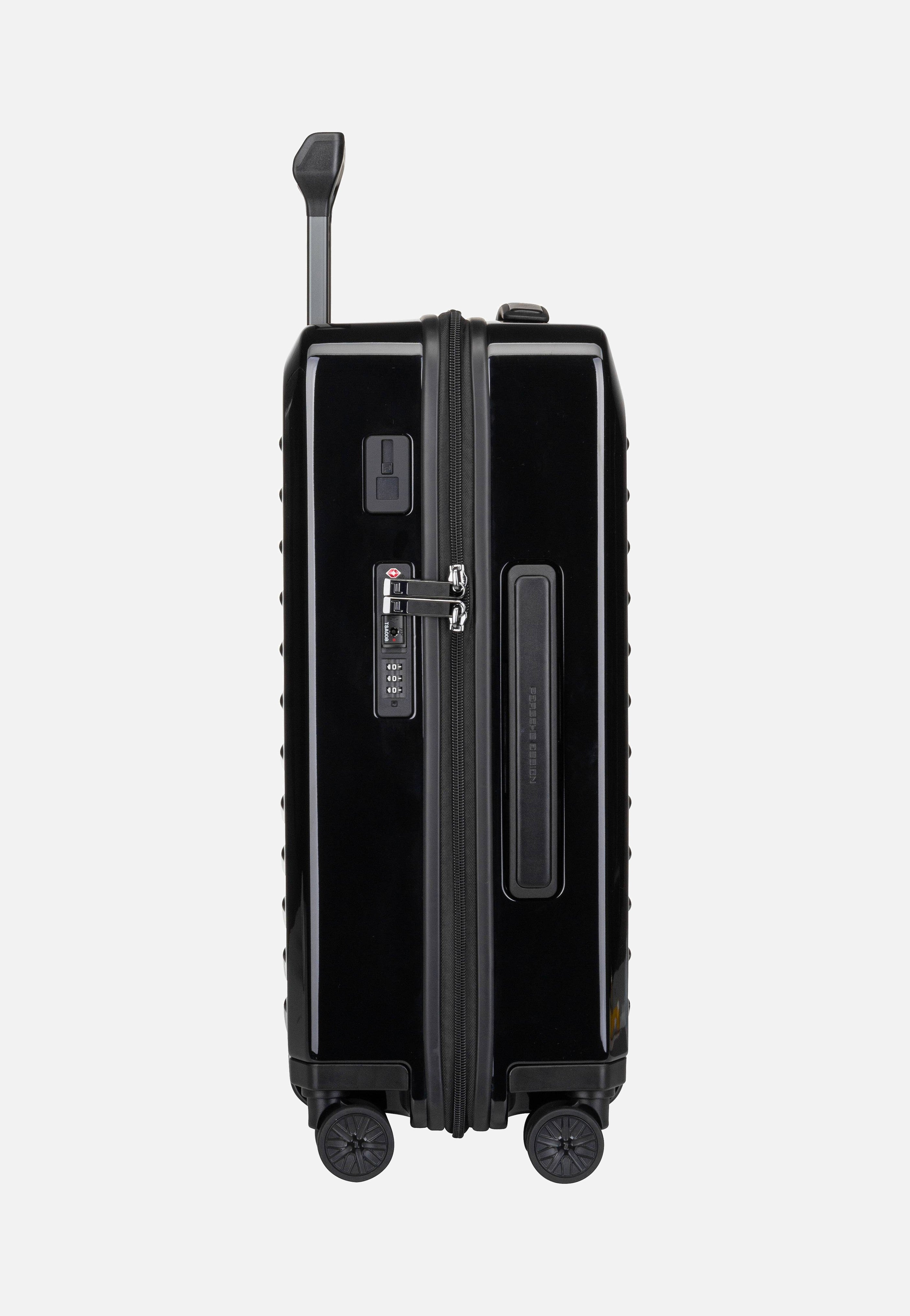 Porsche Design Roadster 4W Trolley S Shiny Black Suitcase