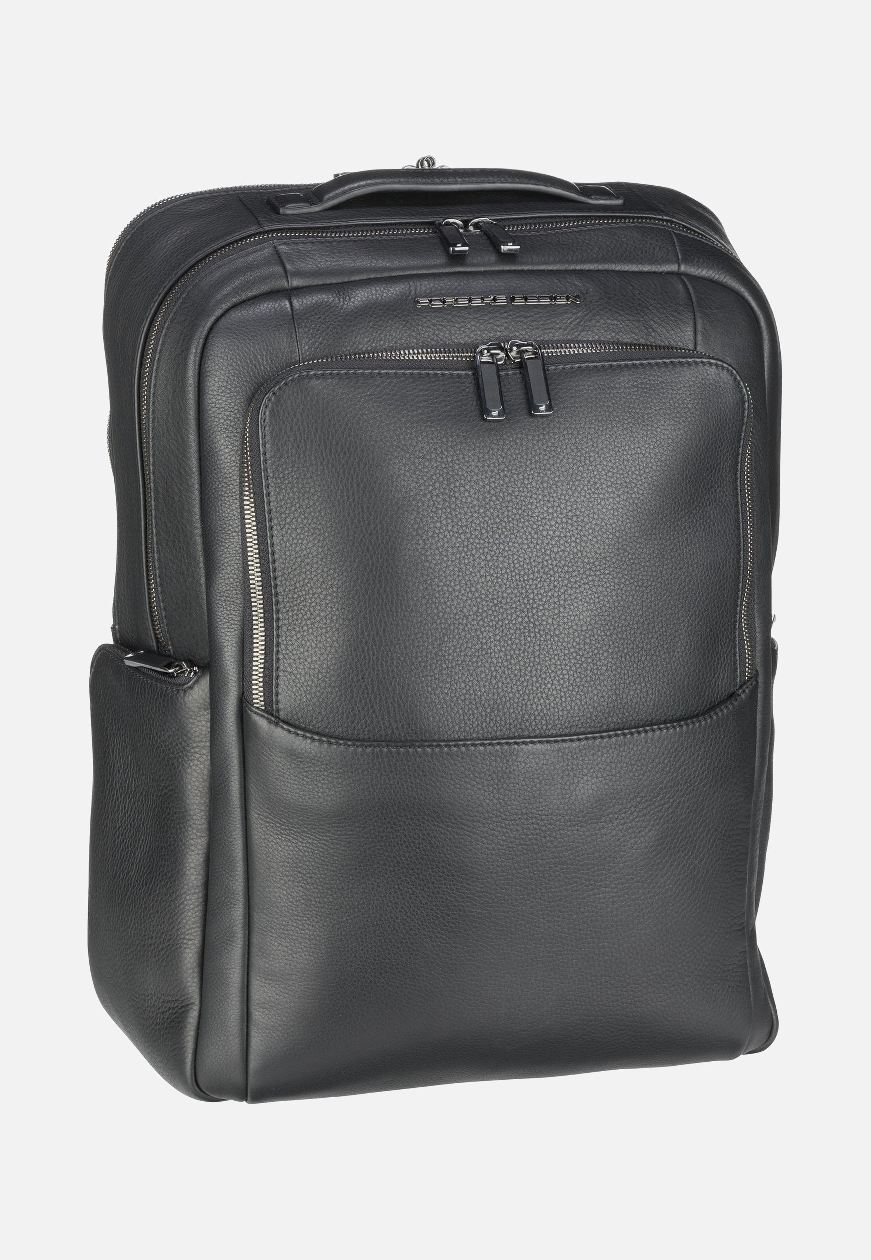 Porsche Design - Roadster Leather L 1602 Black - Backpack | Men-Image