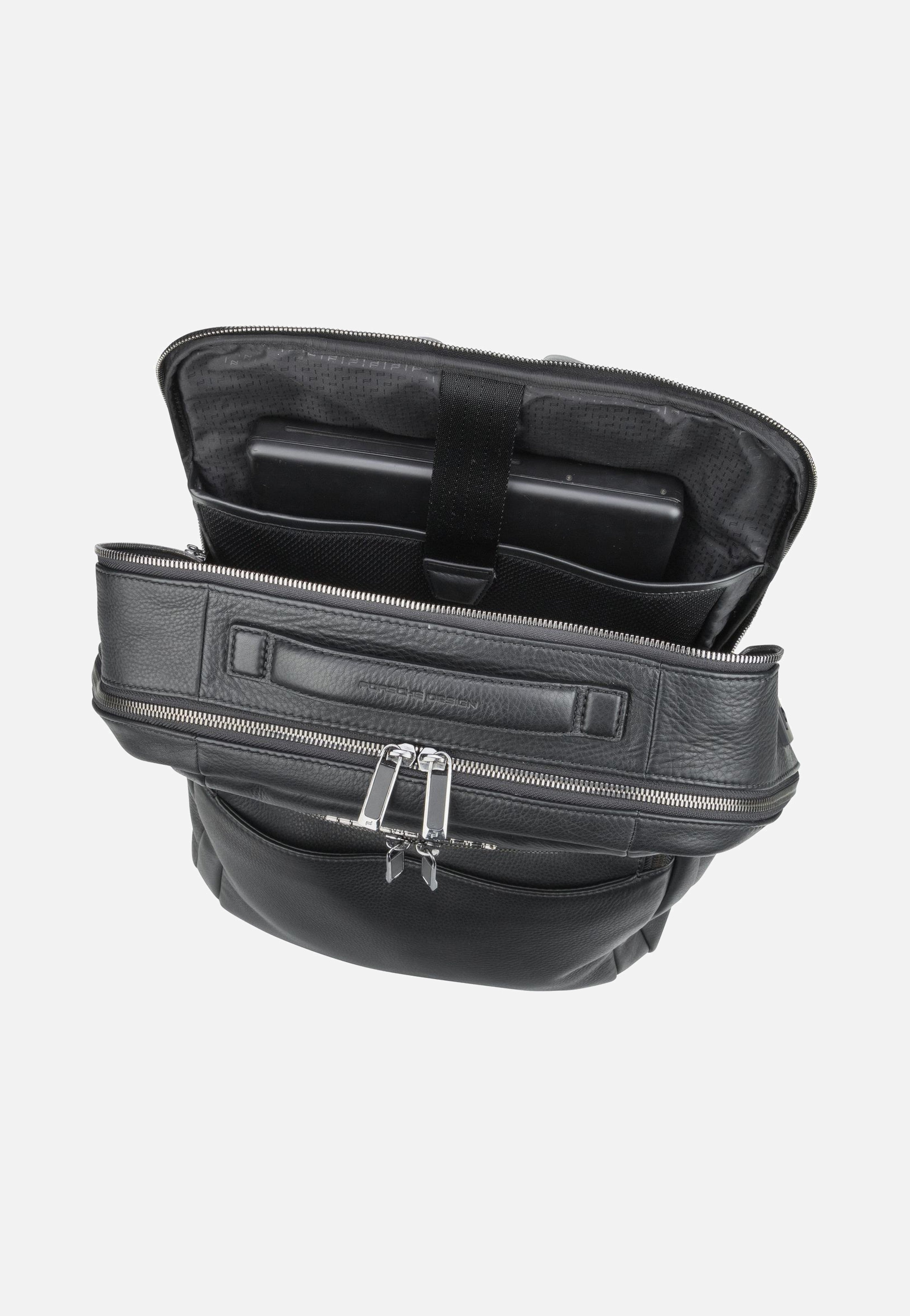 Porsche Design - Roadster Leather L 1602 Black - Backpack | Men-Image