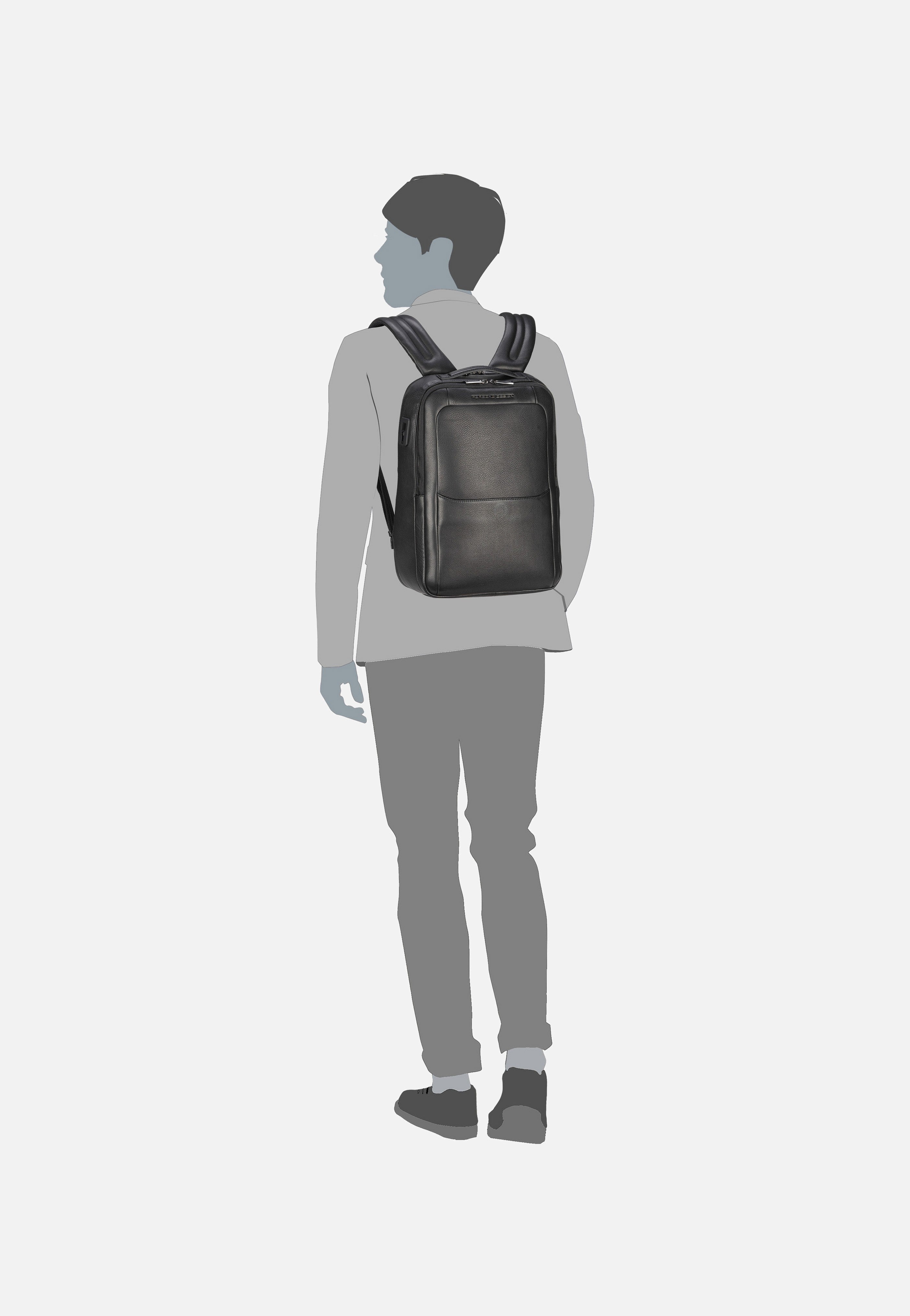 Porsche Design - Roadster Leather S1 Black - Backpack | Men-Image