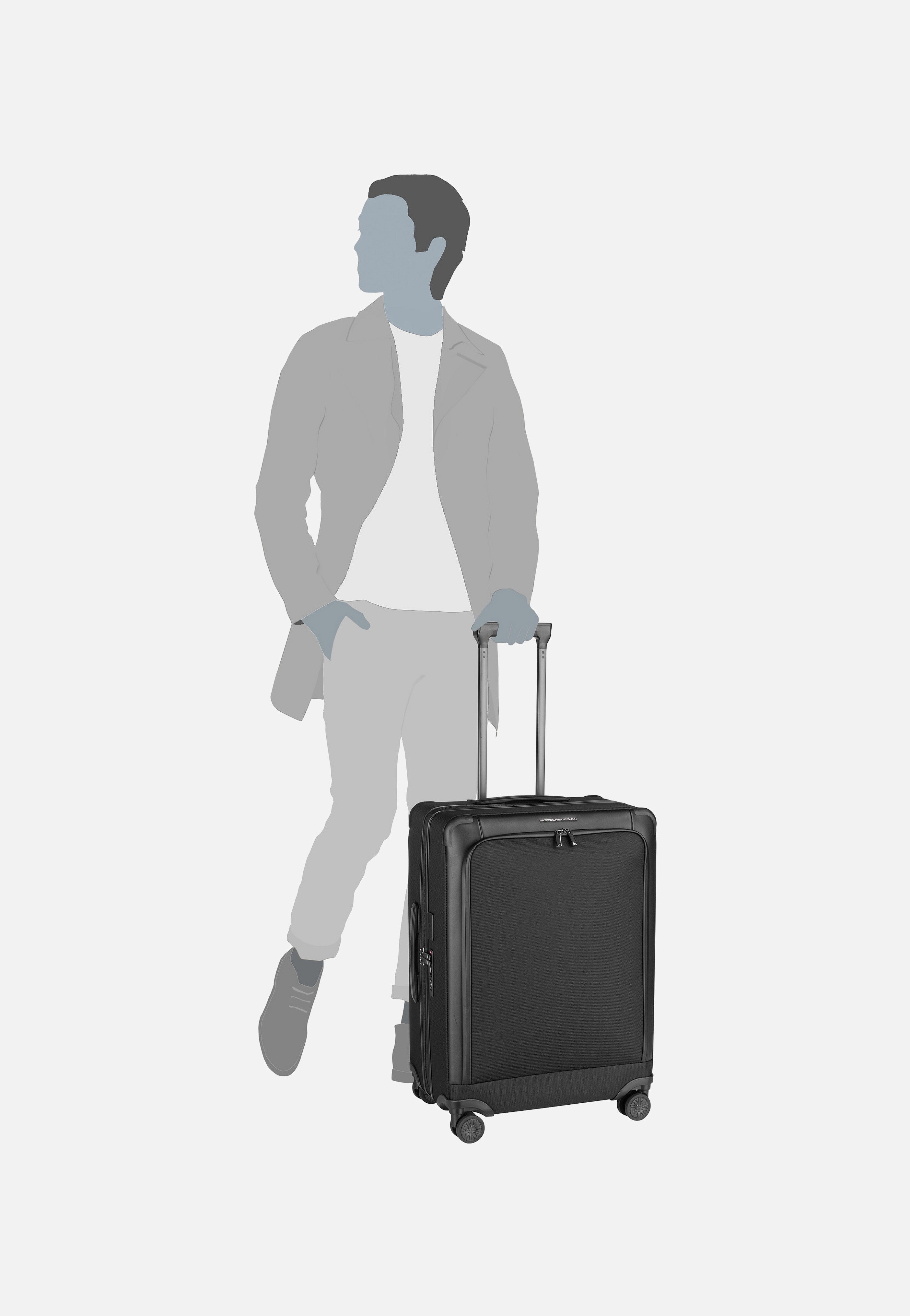 Porsche Design - Roadster Nylon 4W Trolley M Exp Black - Suitcase | Neutral-Image
