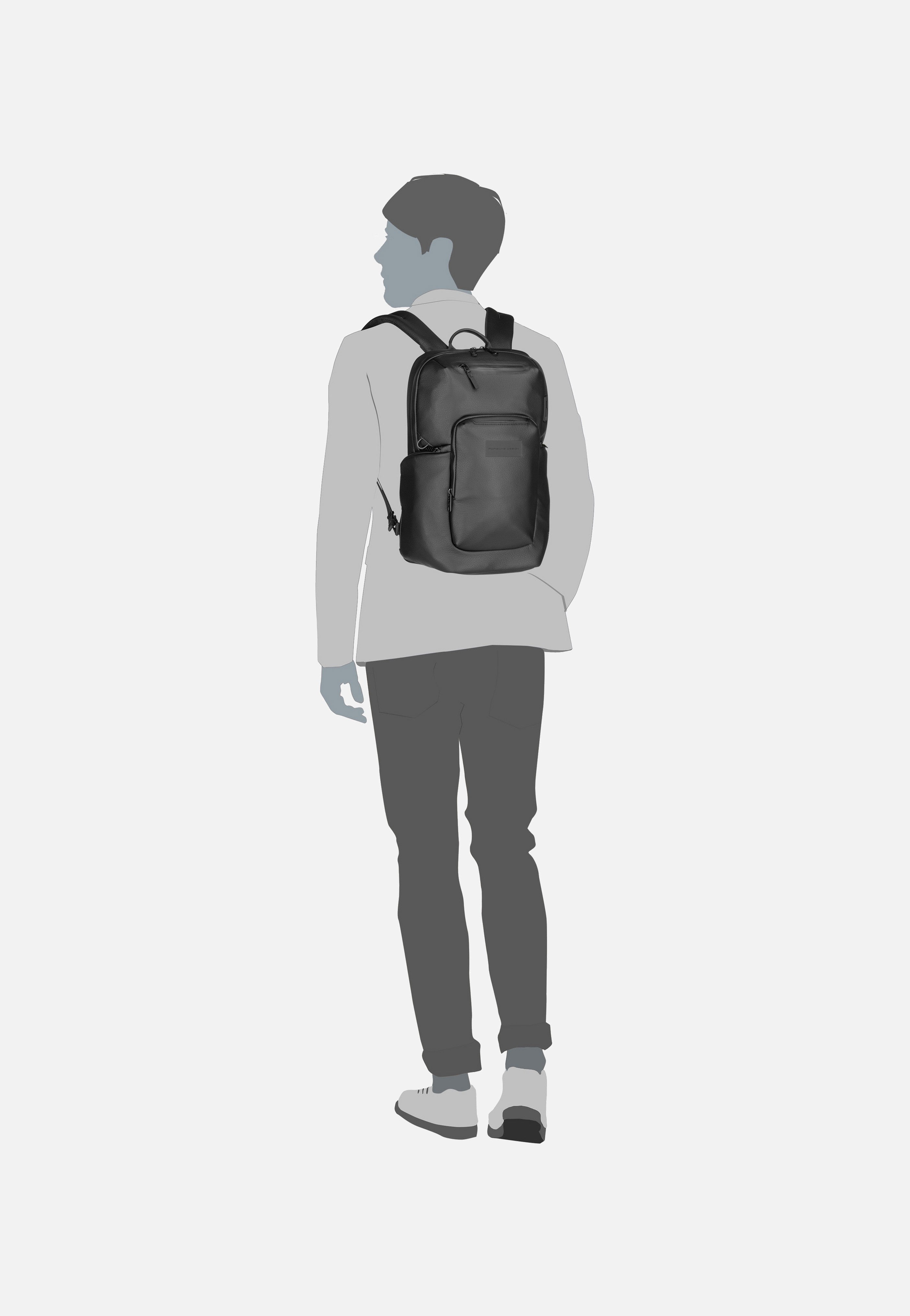 Porsche Design - Urban Eco Leather S Black - Backpack | Men-Image