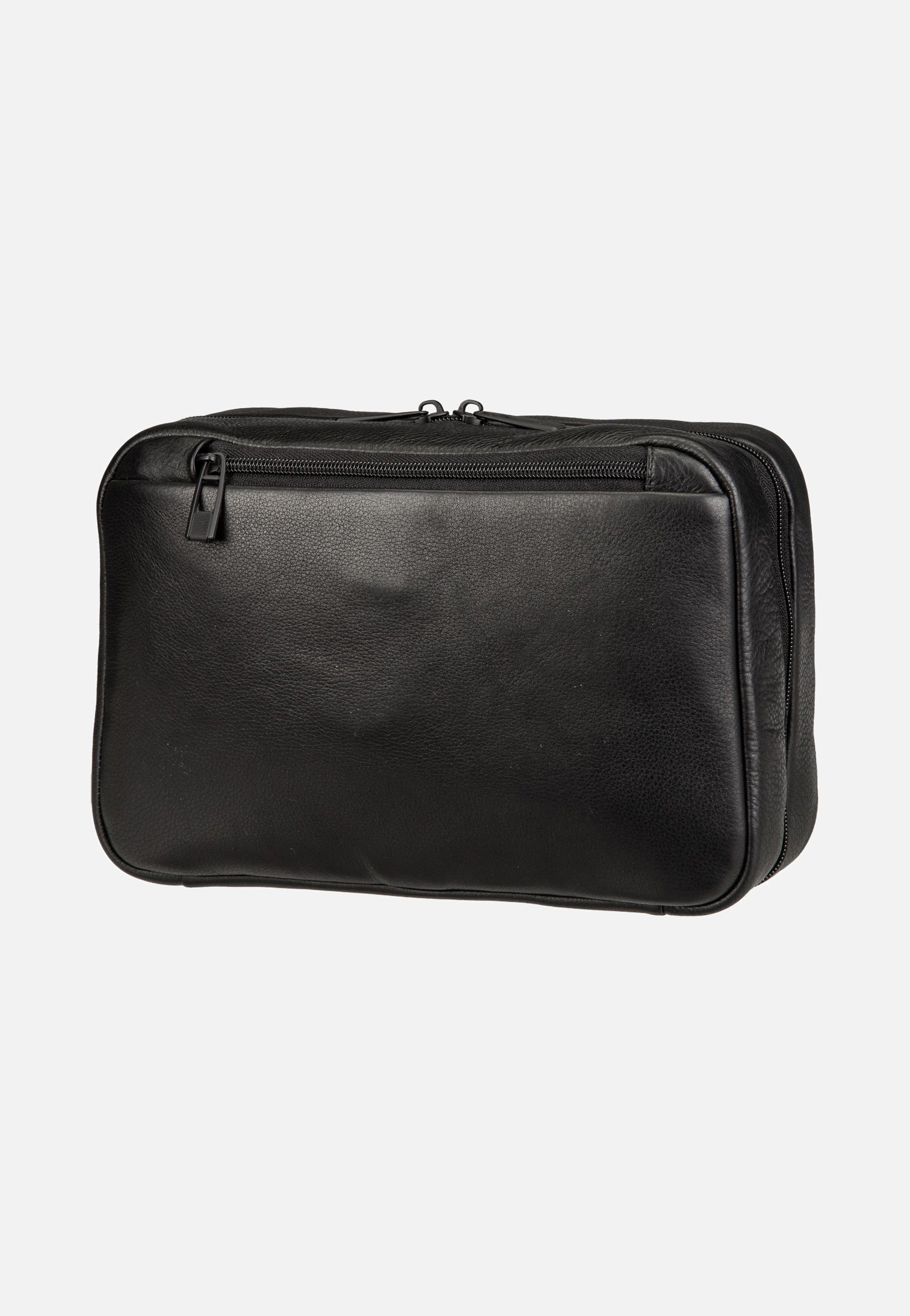 Porsche Design Roadster Leather Evo Washbag Black Toiletry Bag