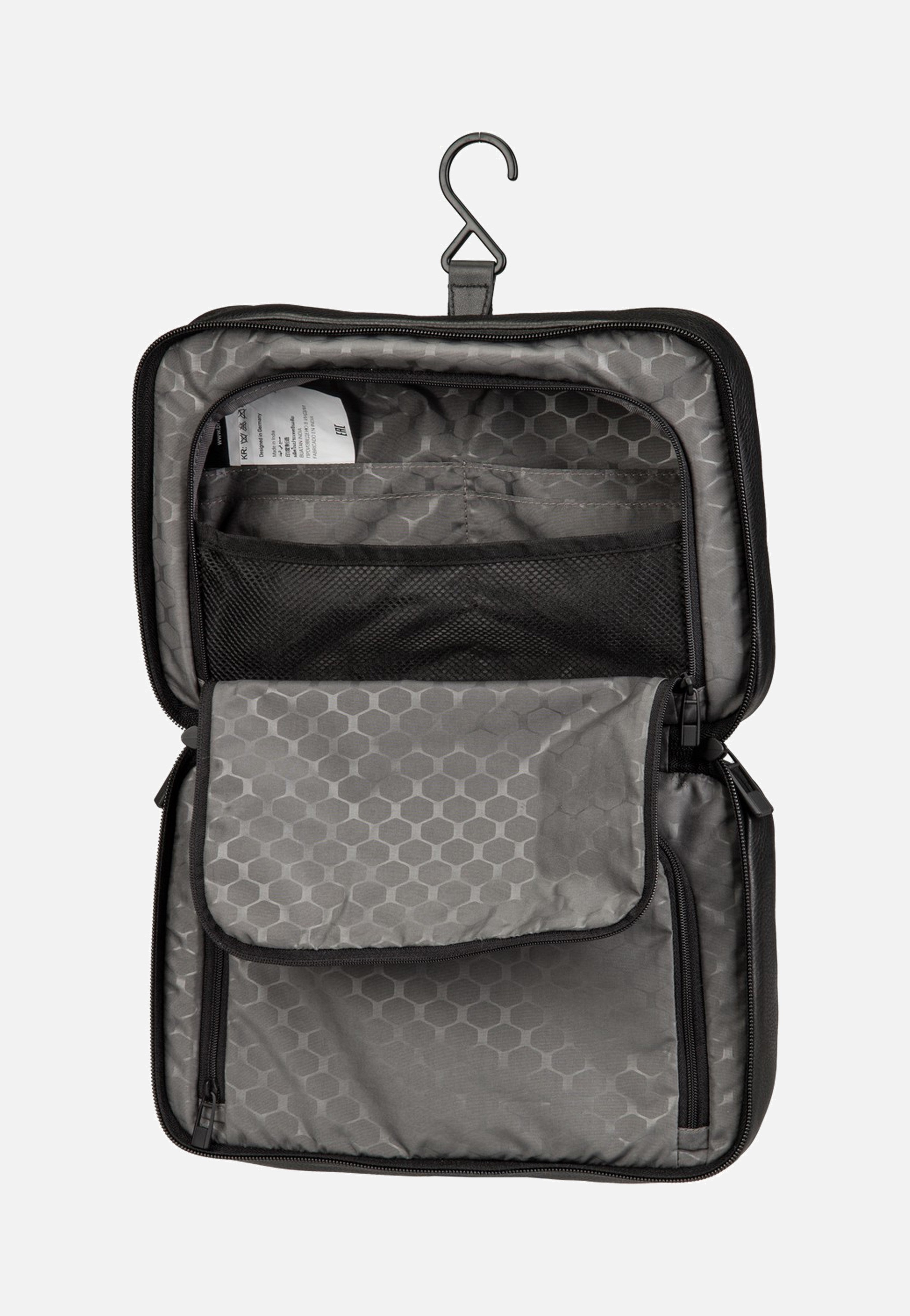 Porsche Design Roadster Leather Evo Washbag Black Toiletry Bag