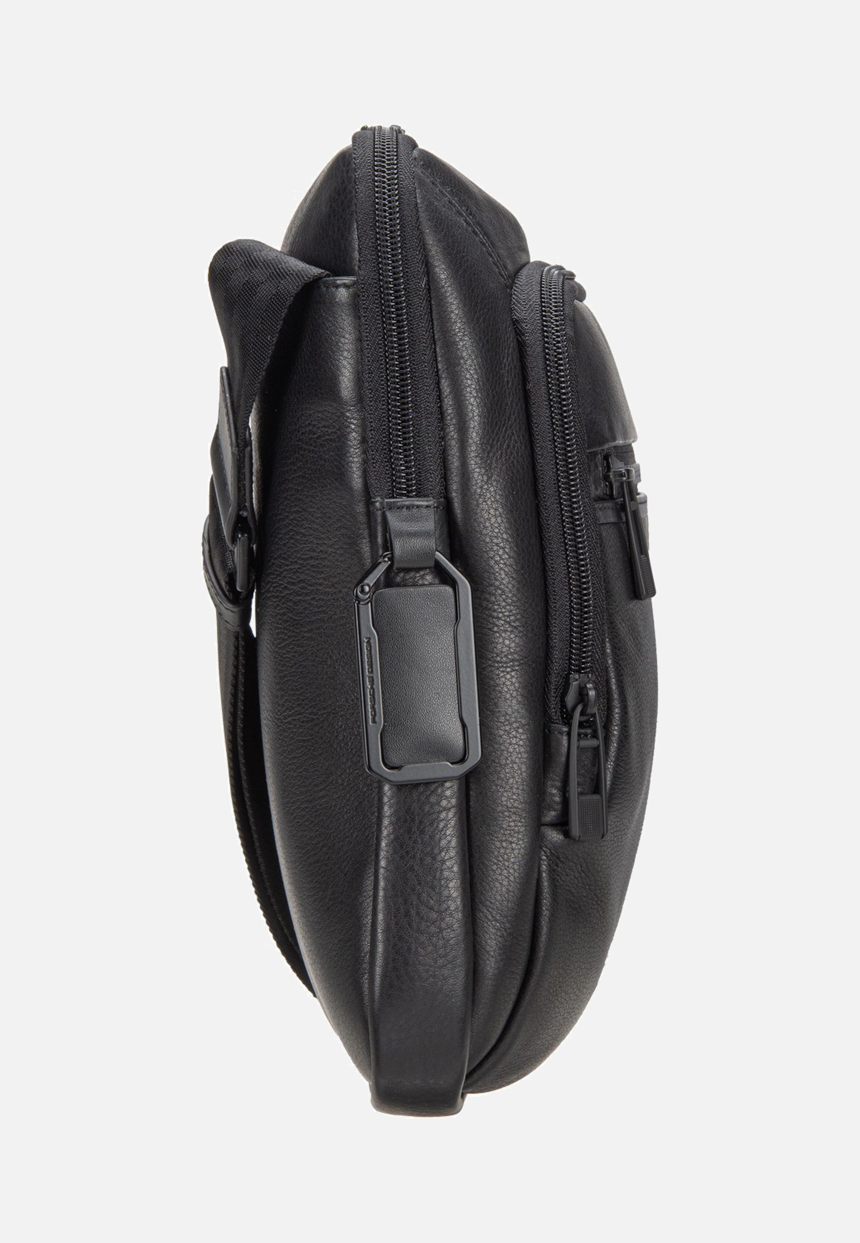 Porsche Design - Roadster Leather Evo Shoulder Black - Crossbody Bag | Men-Image
