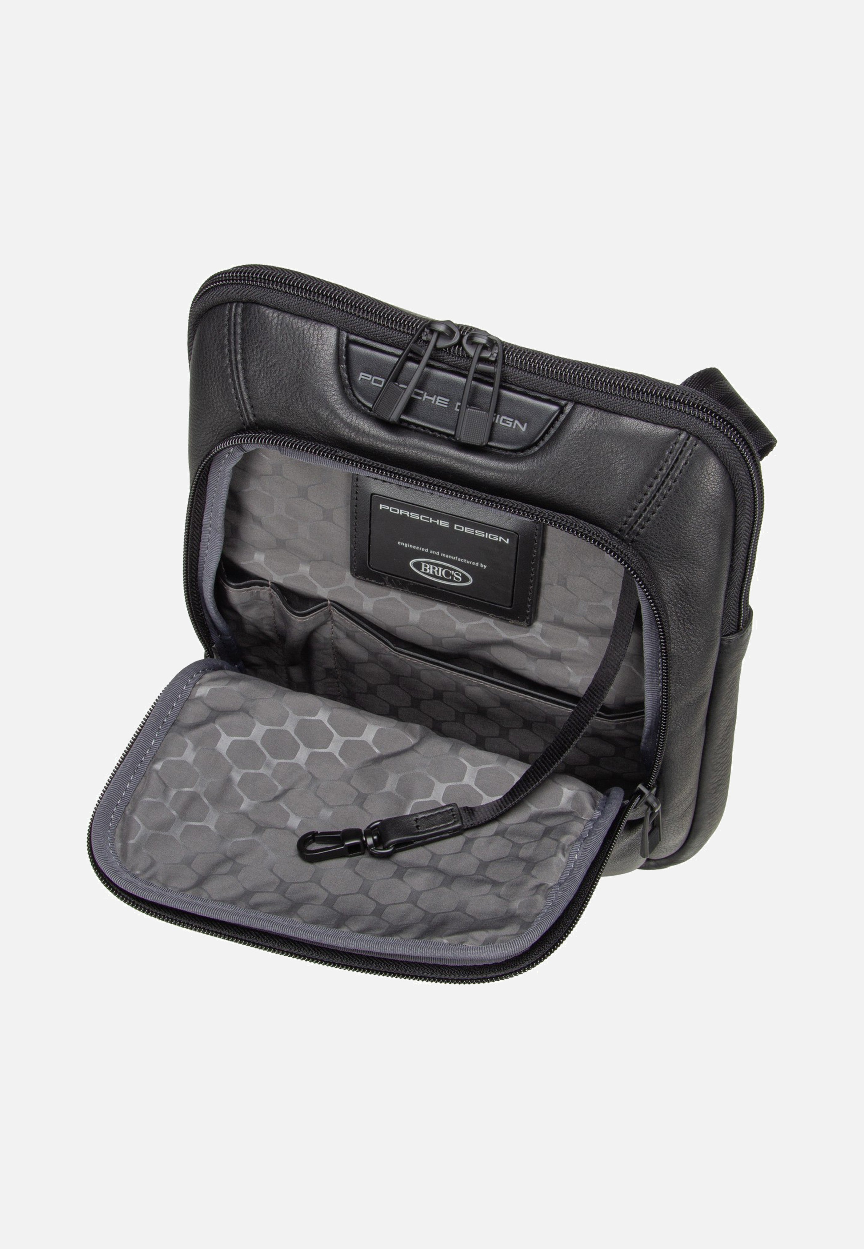 Porsche Design - Roadster Leather Evo Shoulder Black - Crossbody Bag | Men-Image