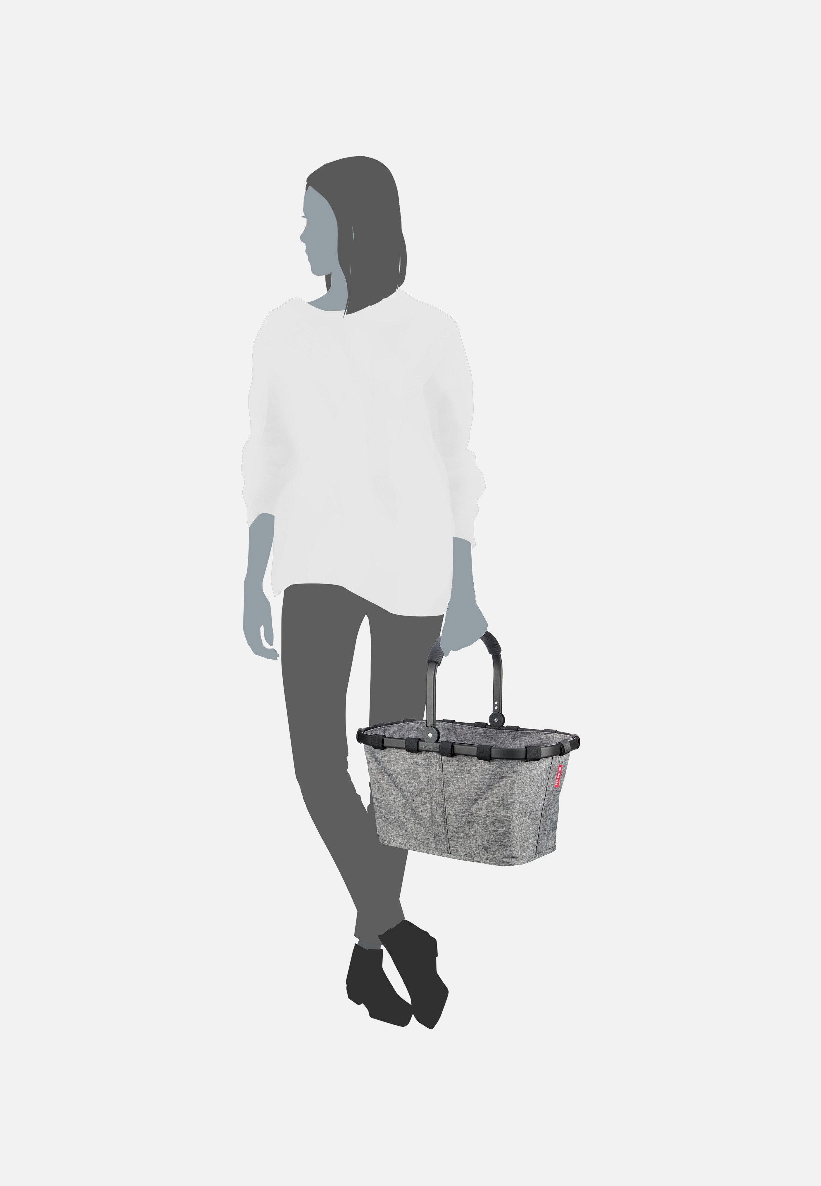 reisenthel carrybag frame twist Twist Silver Shopping Basket