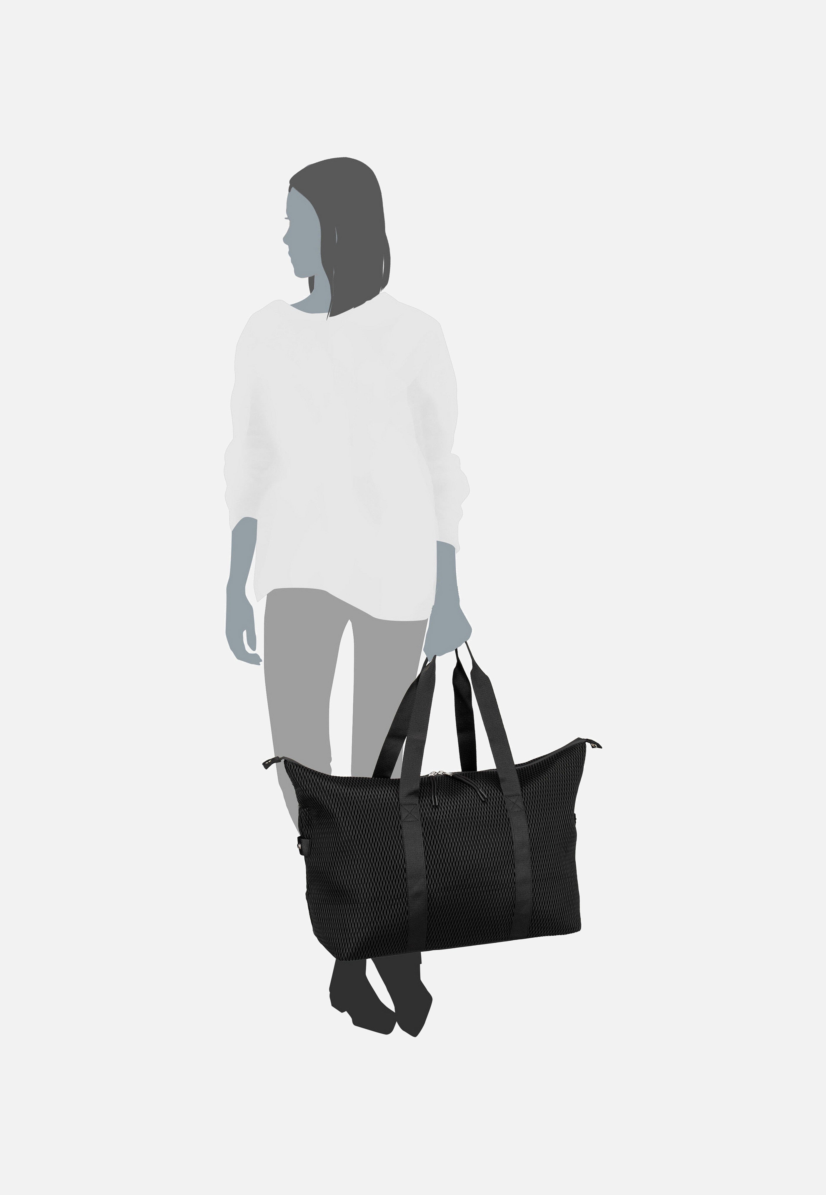 reisenthel - extralite L Mesh Black - Weekender | Women-Image