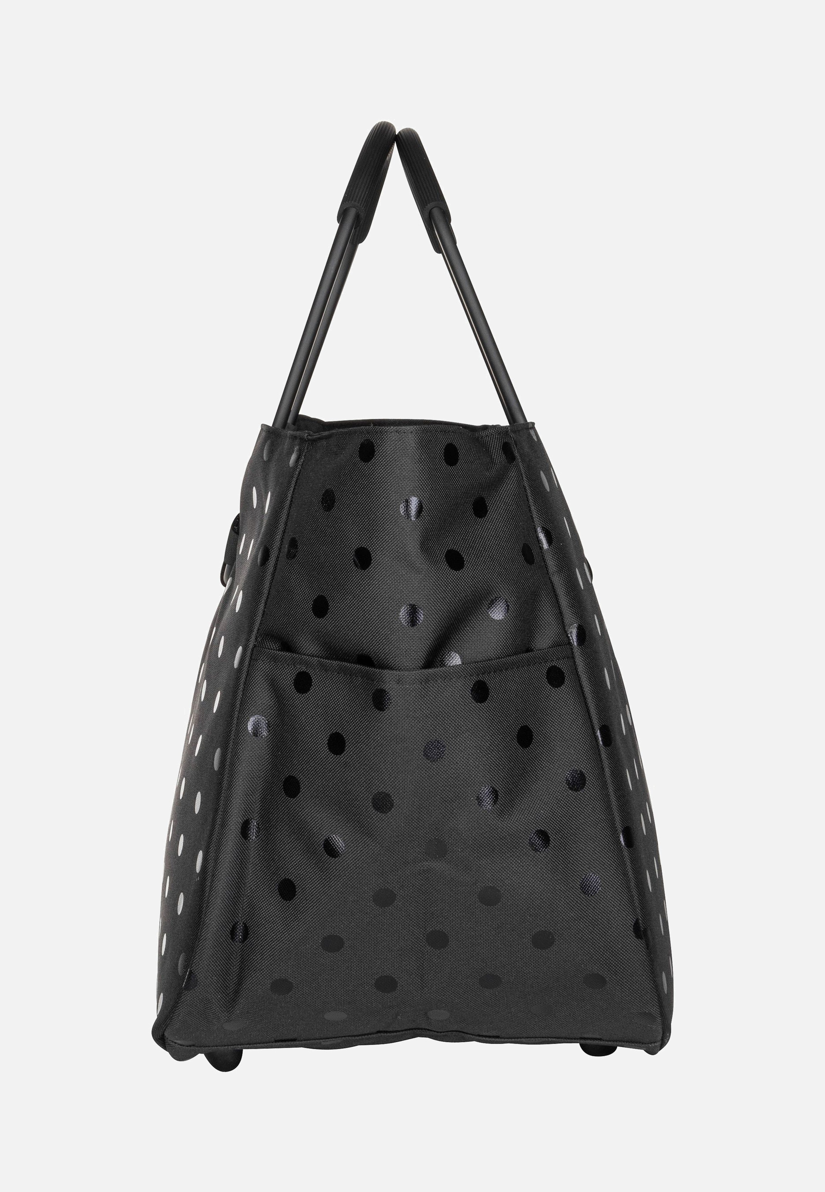 reisenthel loopshopper L Glossy Dots Black Shopping Basket
