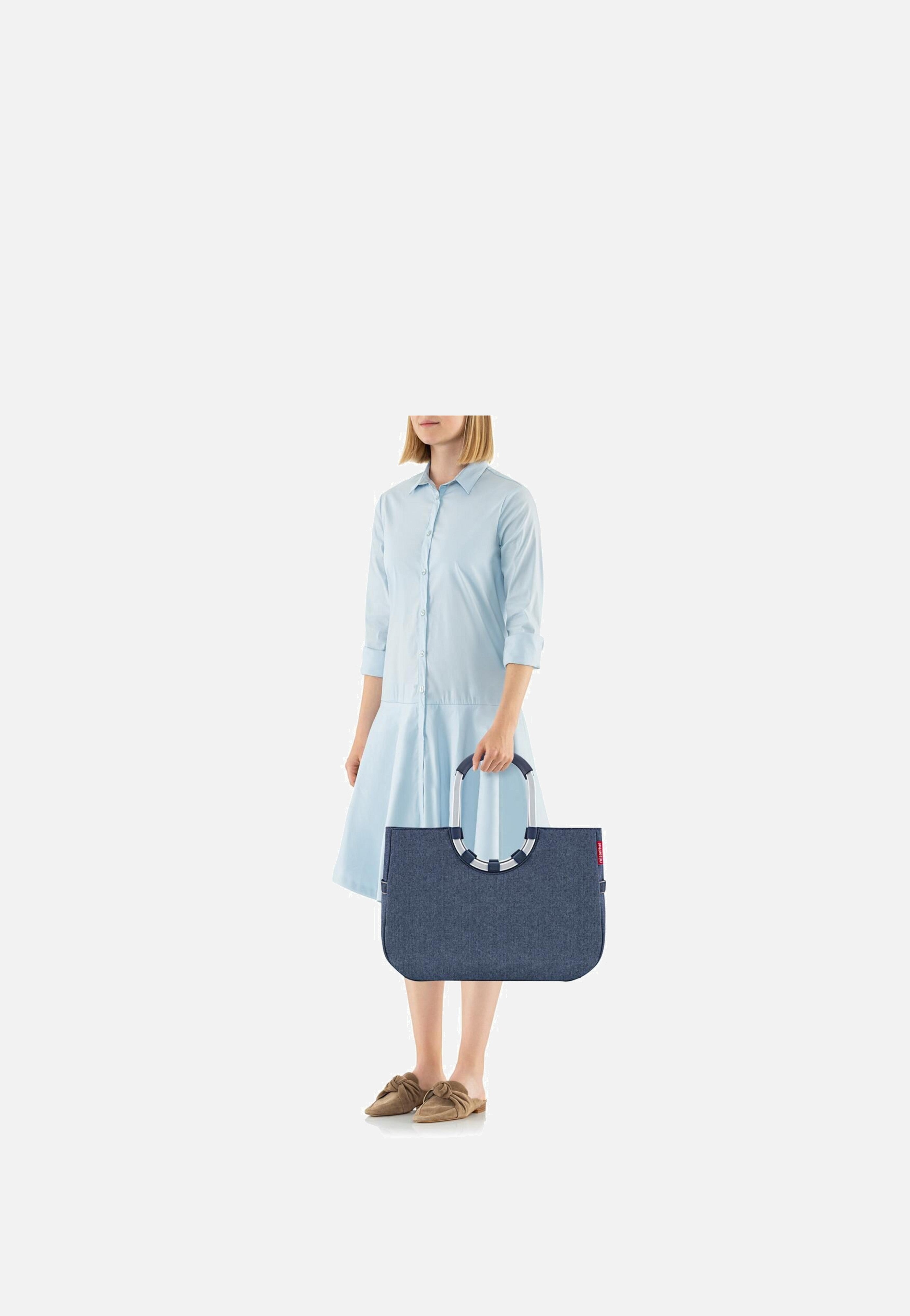 reisenthel - loopshopper L Herringbone Dark Blue - Shopping Basket | Women-Image