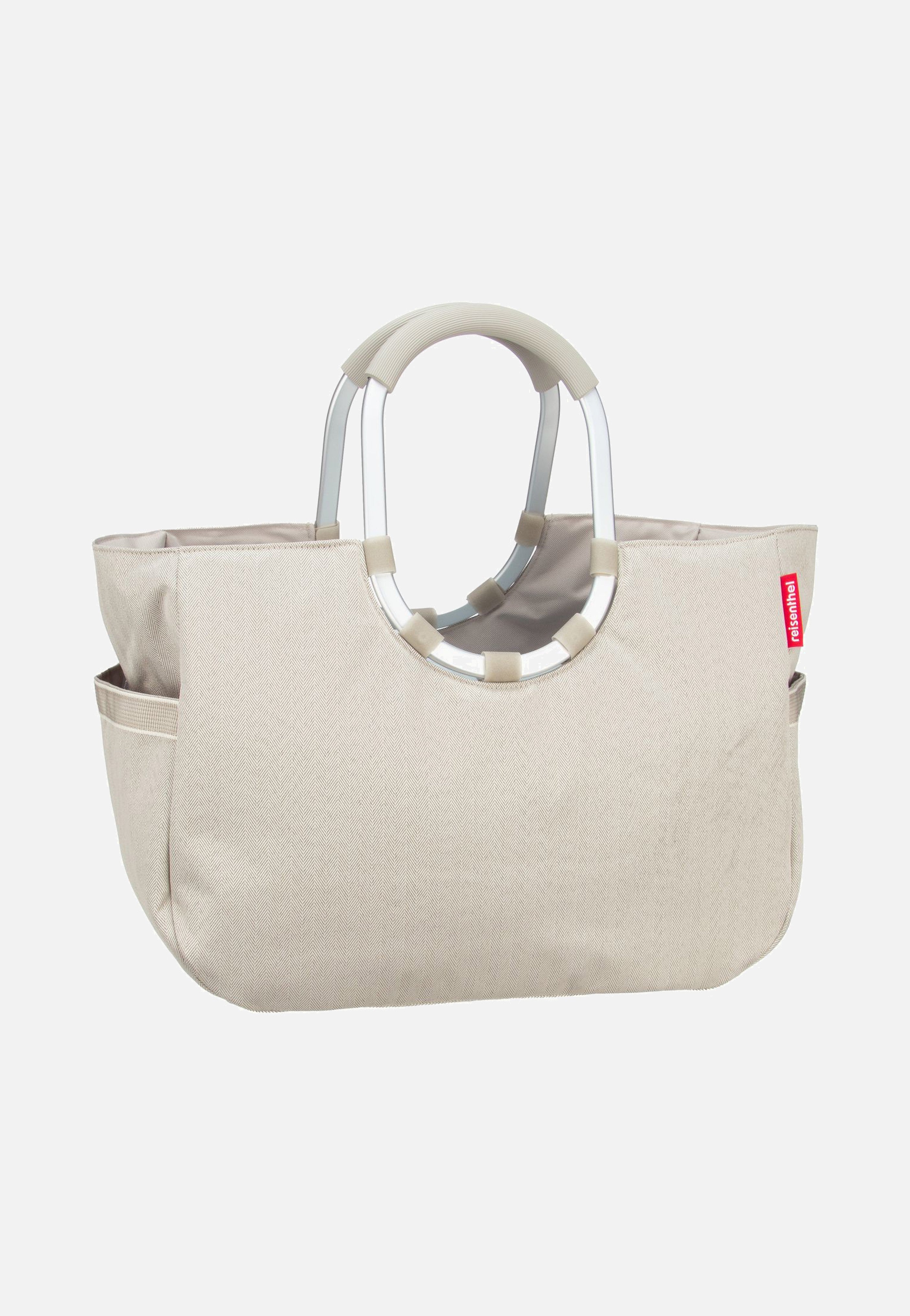 reisenthel loopshopper L Herringbone Sand Shopping Basket