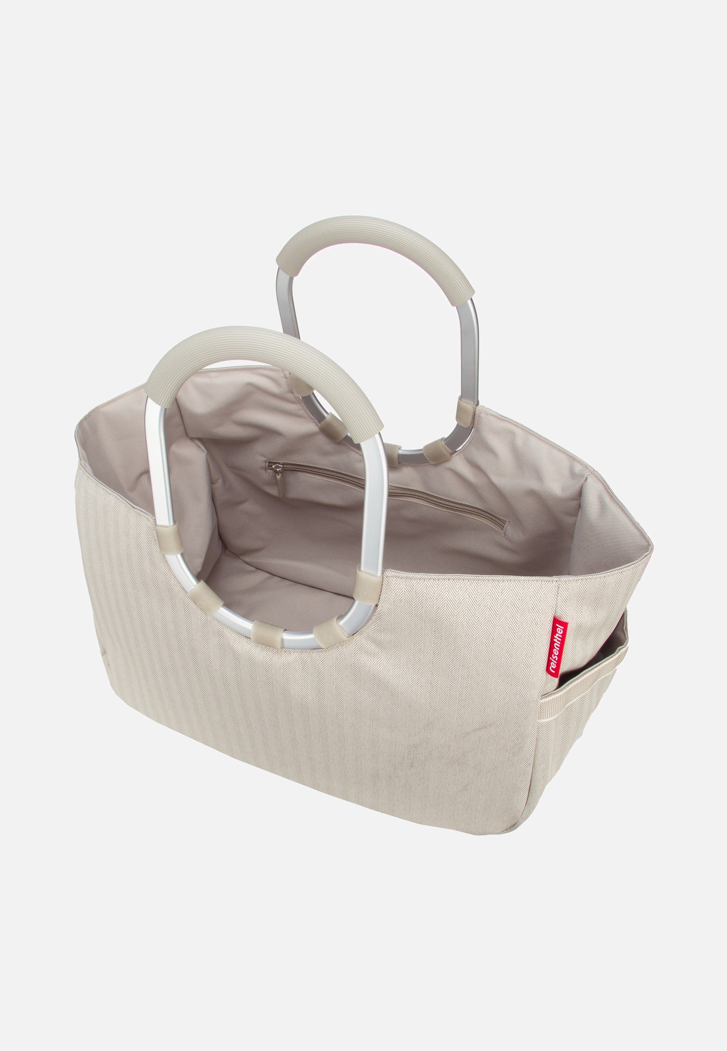 reisenthel loopshopper L Herringbone Sand Shopping Basket