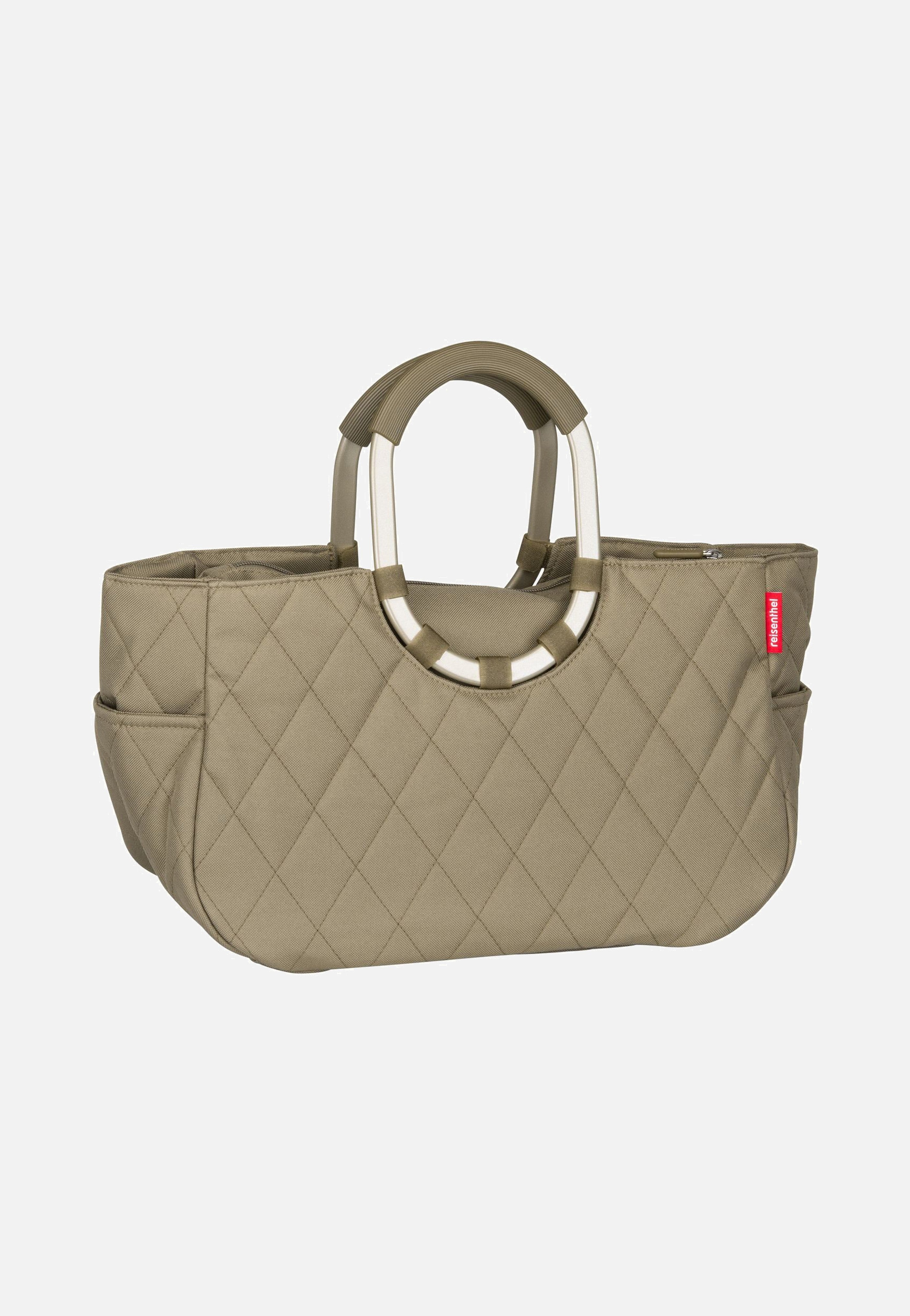 reisenthel loopshopper M frame Frame Rhombus Olive Shopping Basket