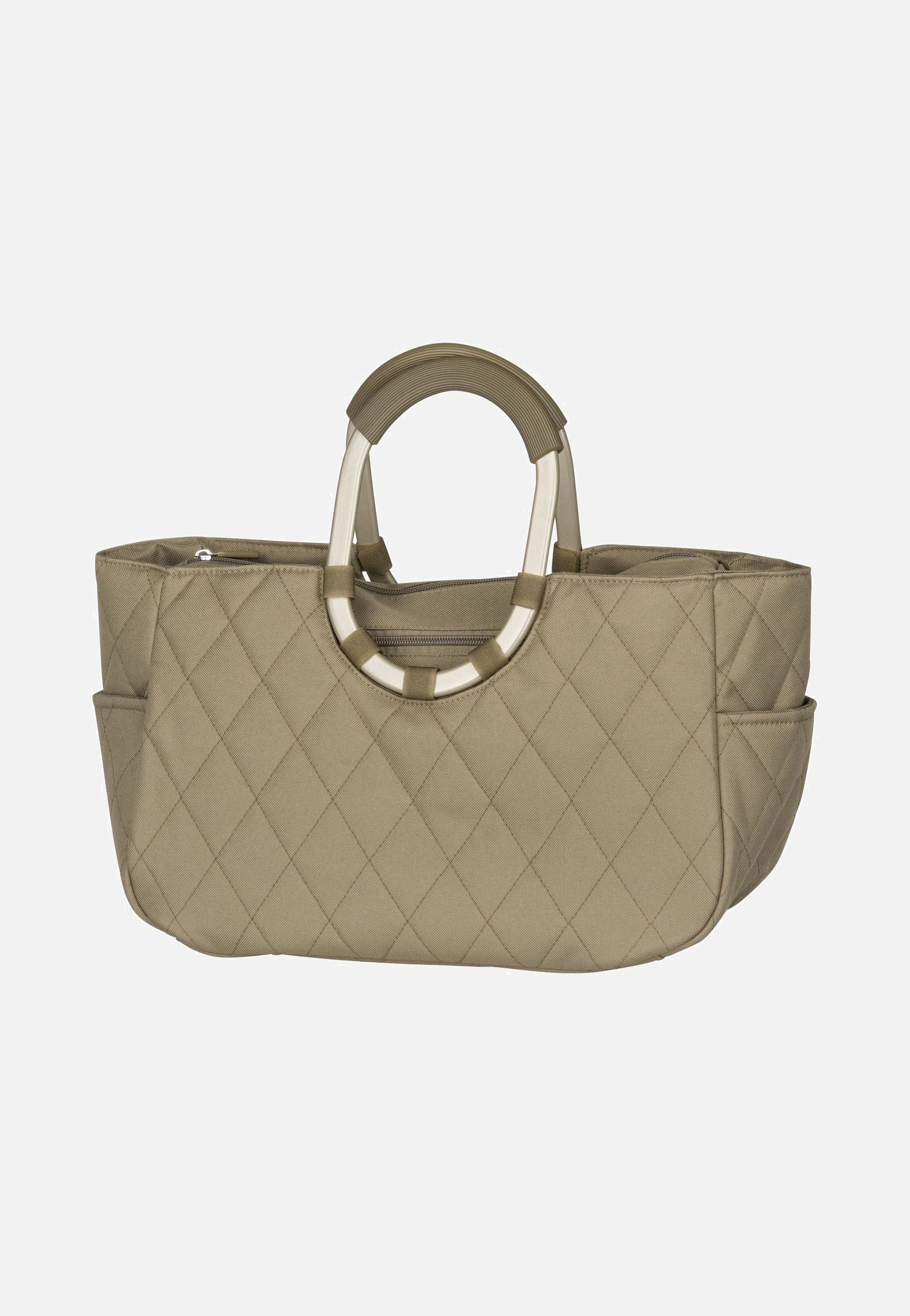 reisenthel loopshopper M frame Frame Rhombus Olive Shopping Basket
