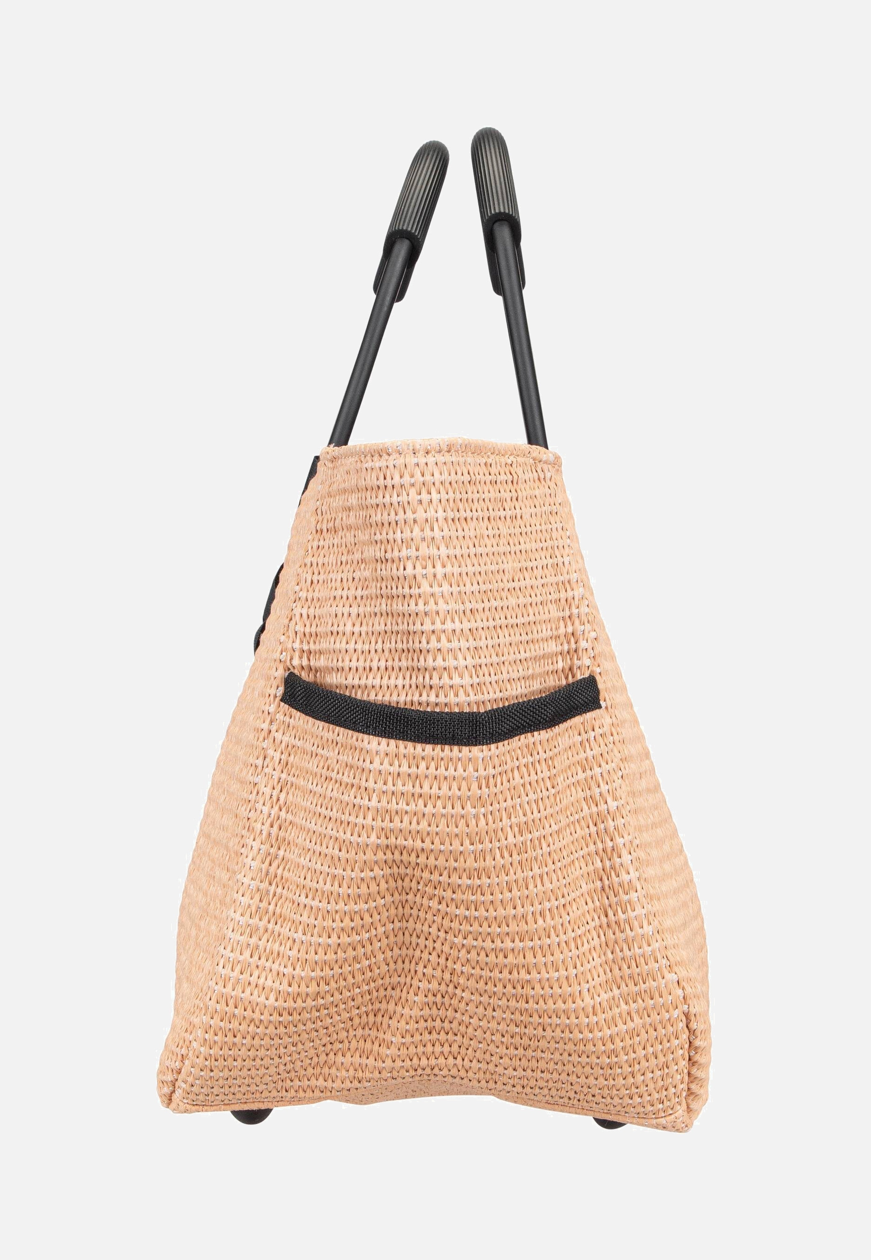 reisenthel - loopshopper M frame Raffia Black - Shopping Basket | Neutral-Image