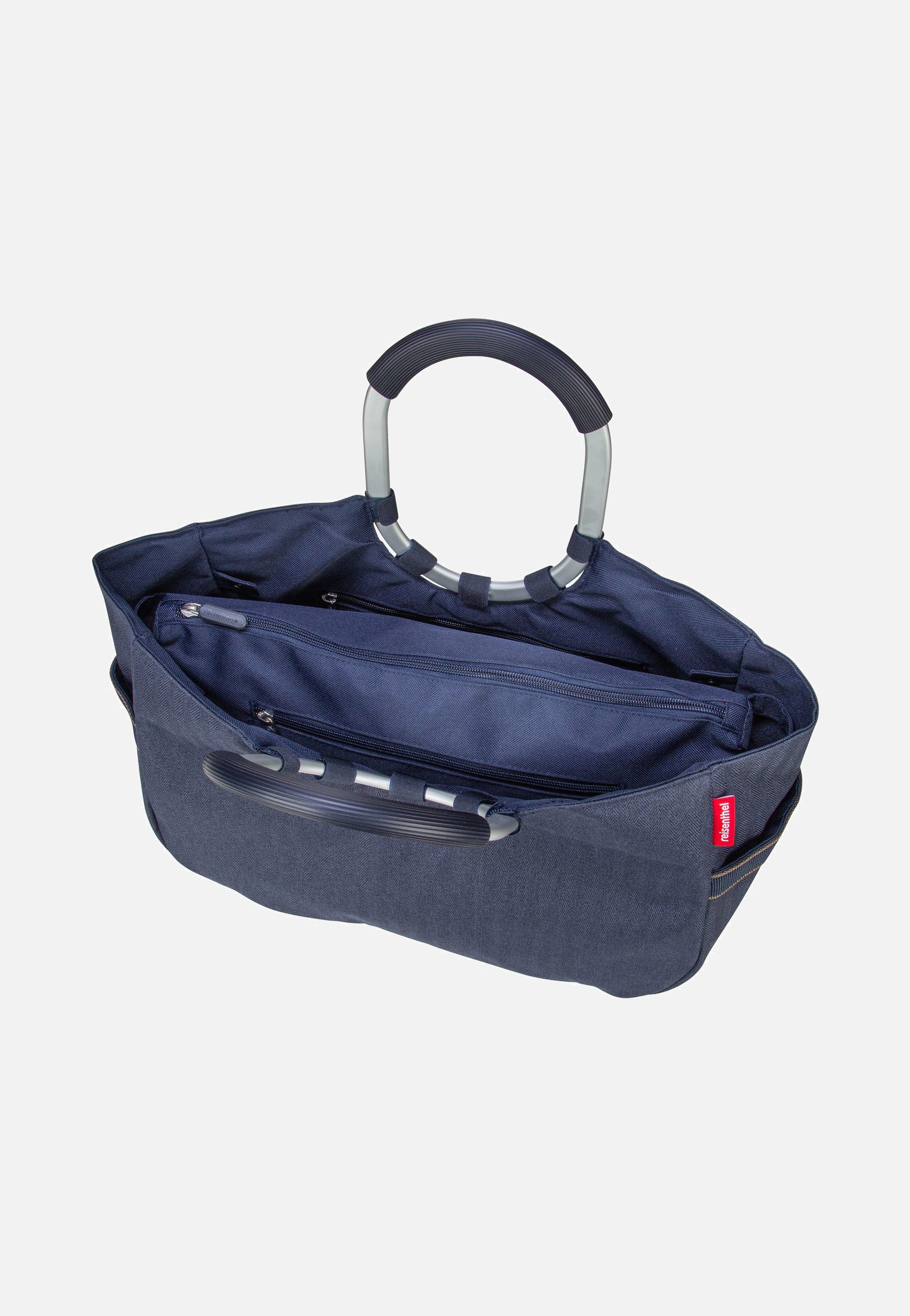 reisenthel - loopshopper M Herringbone Dark Blue - Shopping Basket | Women-Image