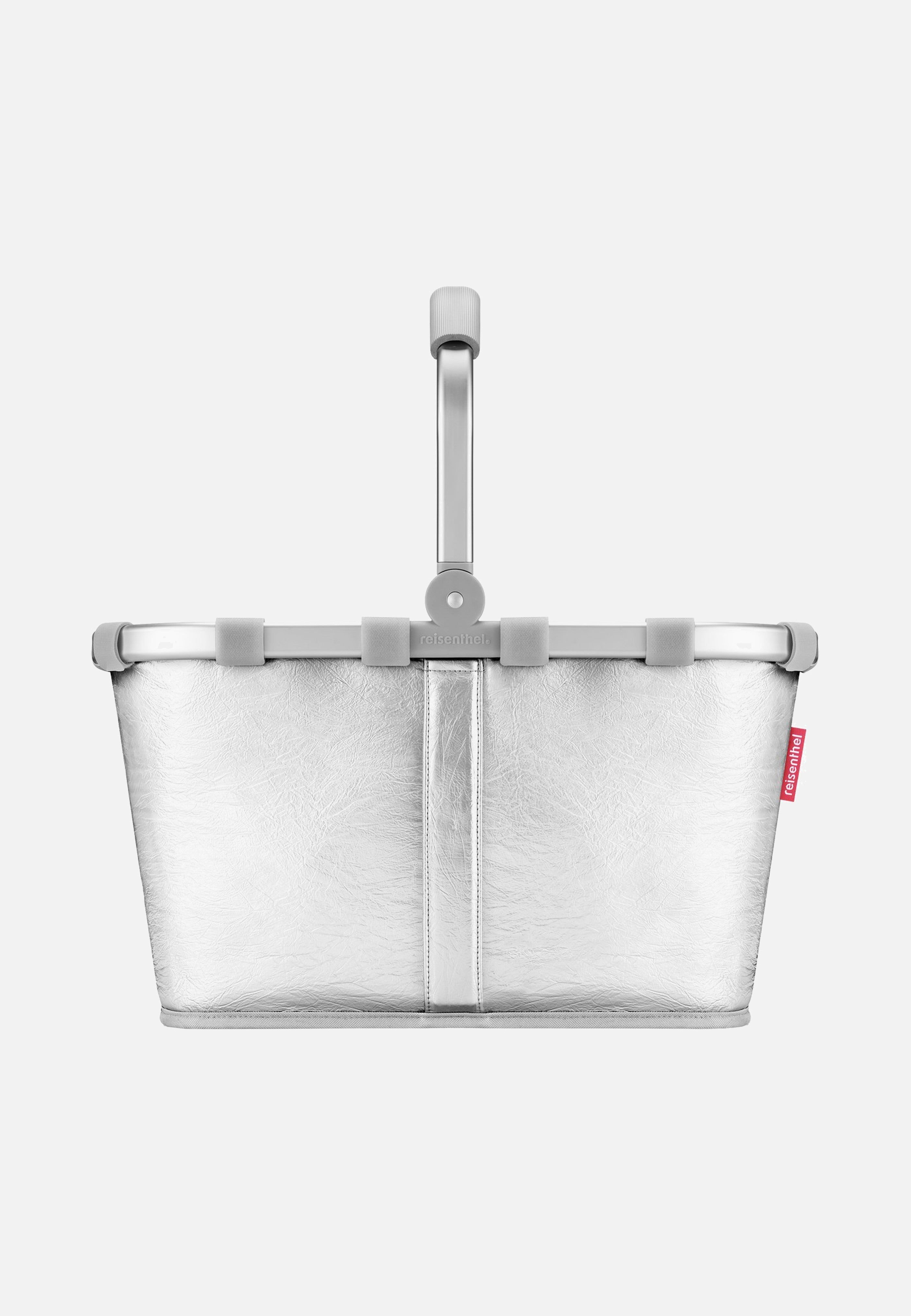 reisenthel Carrybag Silver Crackle Shopping Basket
