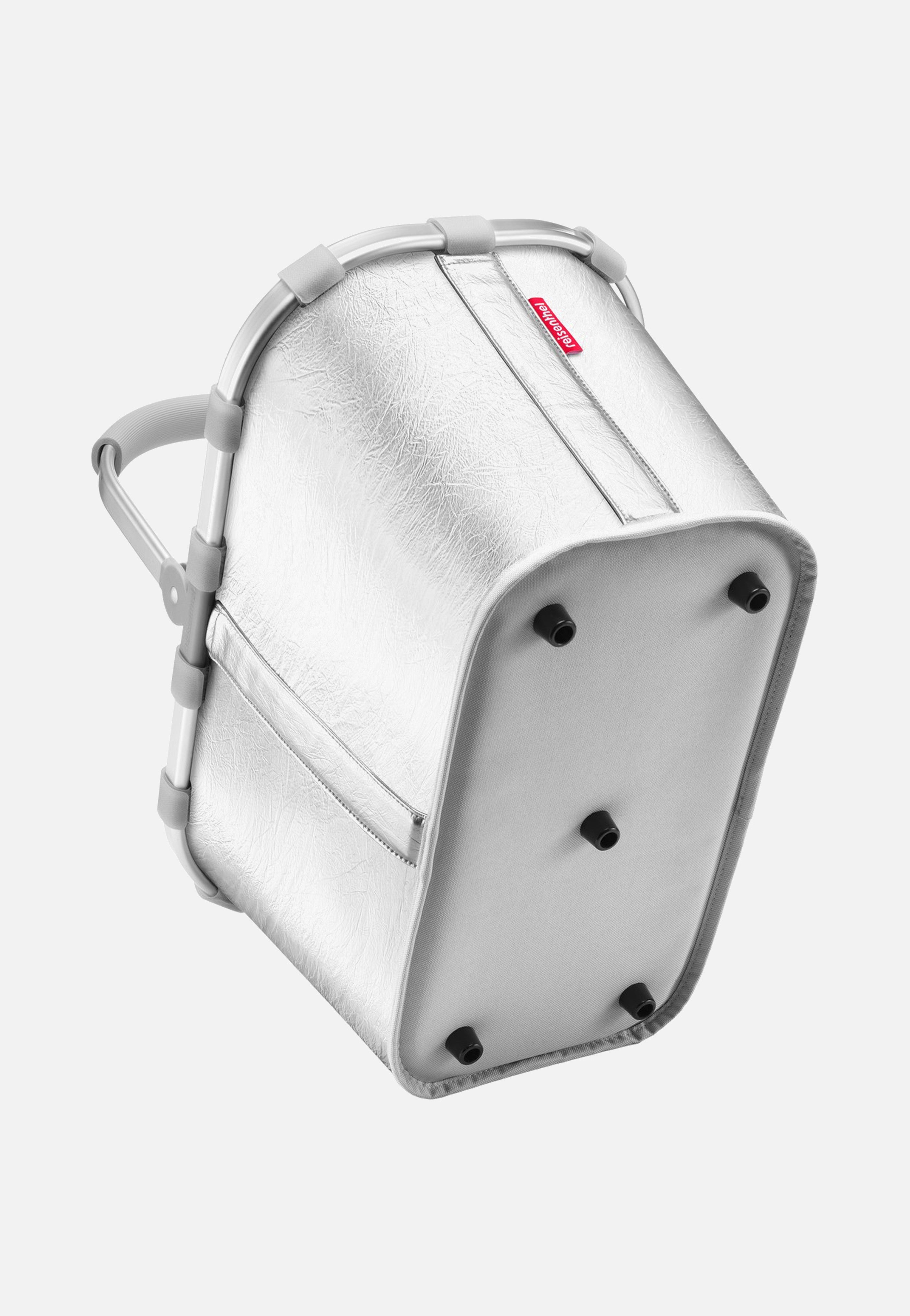 reisenthel Carrybag Silver Crackle Shopping Basket