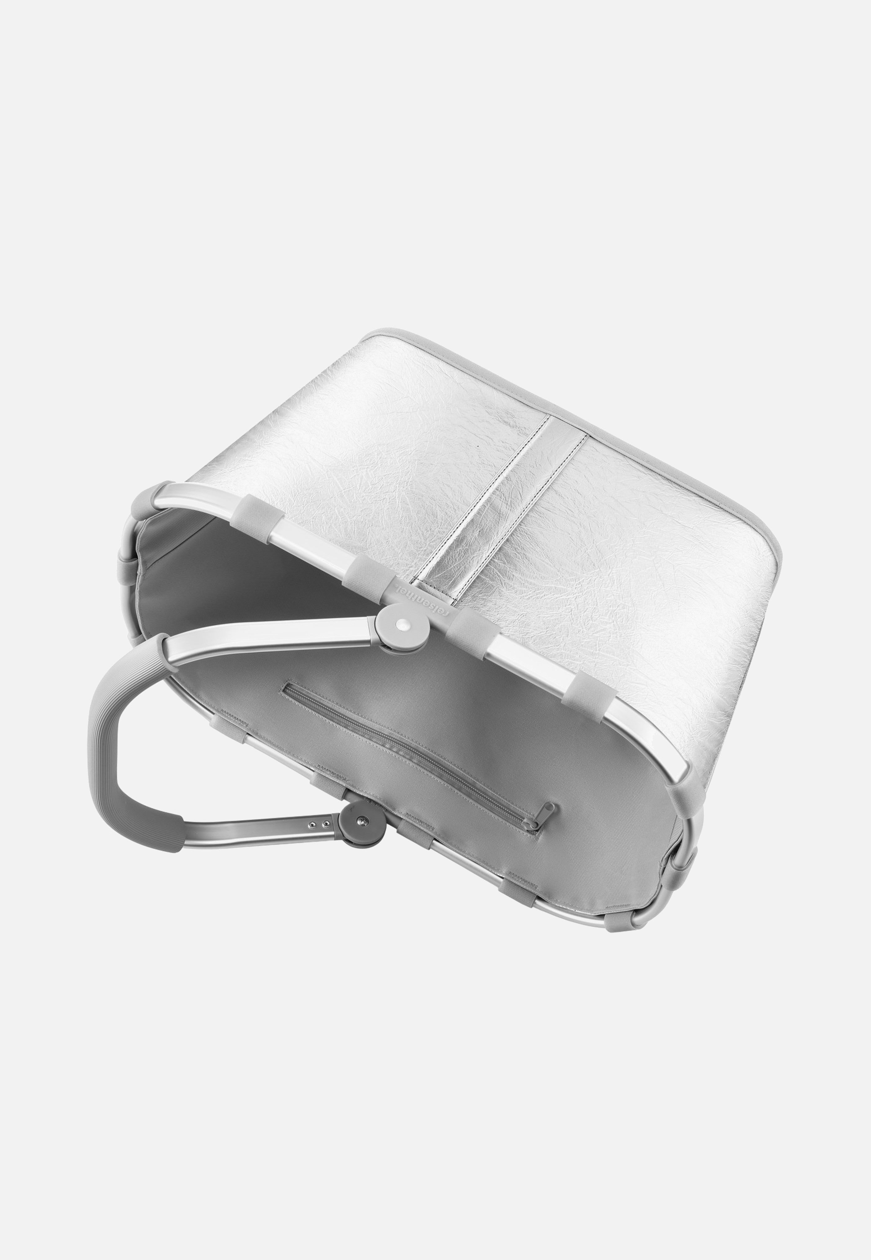 reisenthel Carrybag Silver Crackle Shopping Basket