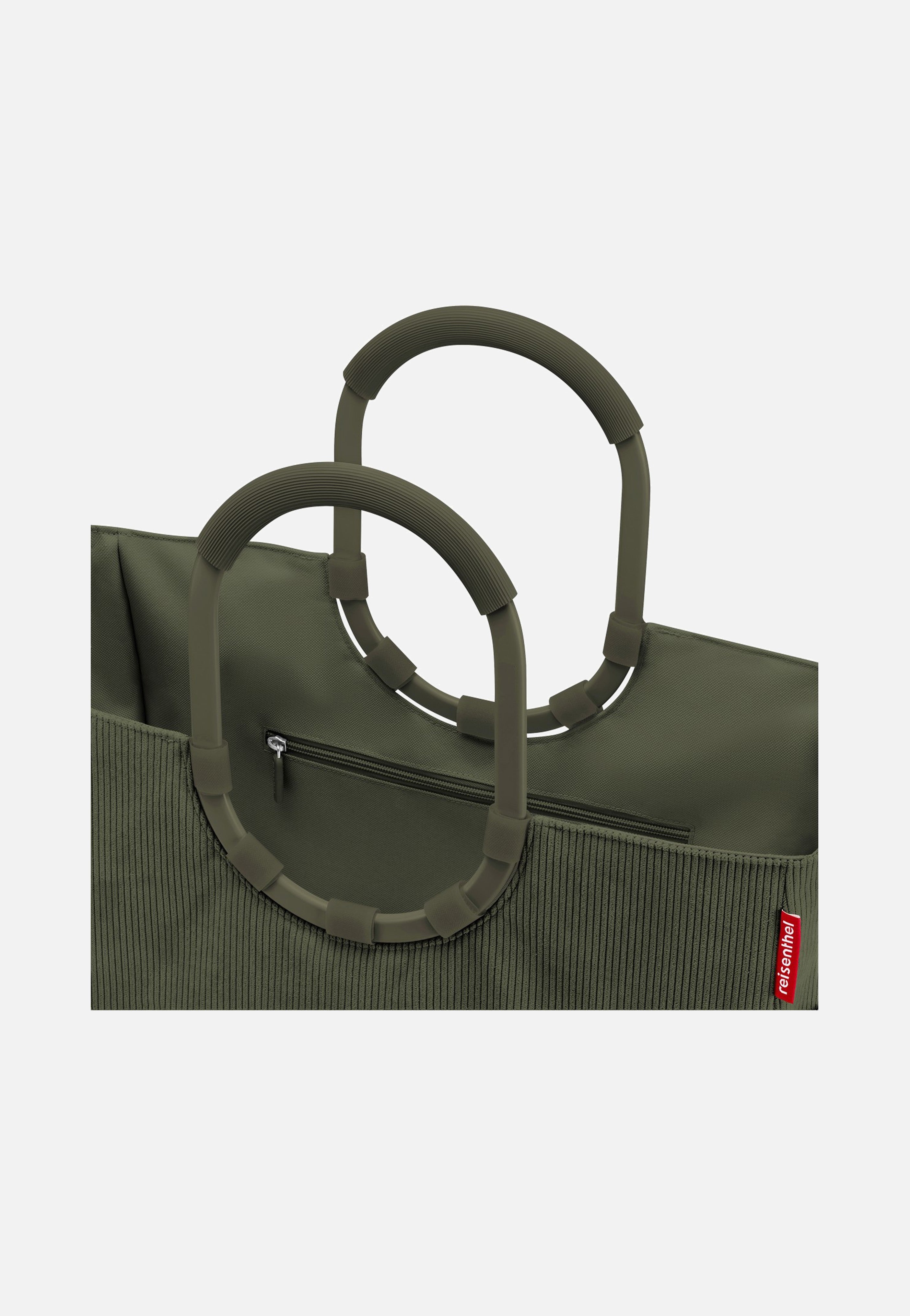 reisenthel Loopshopper L Cord Dark Matcha Shopping Basket