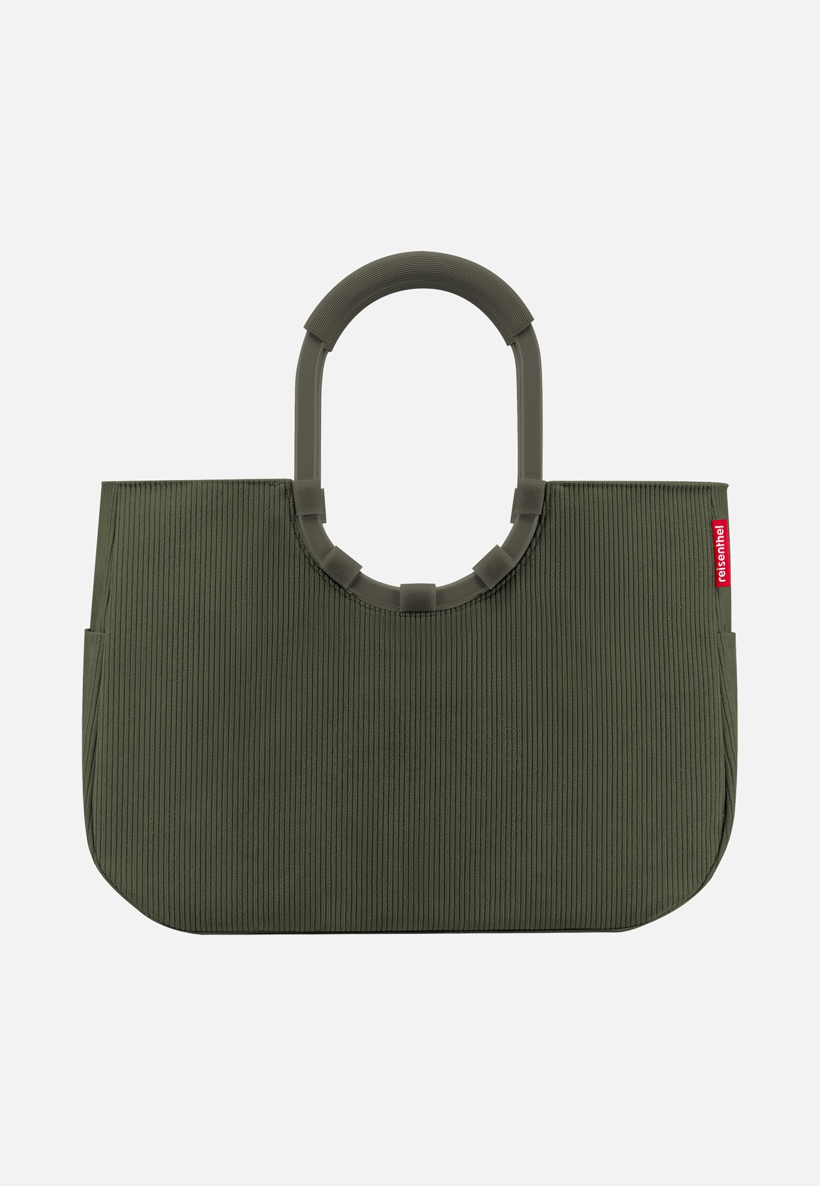 reisenthel Loopshopper L Cord Dark Matcha Shopping Basket