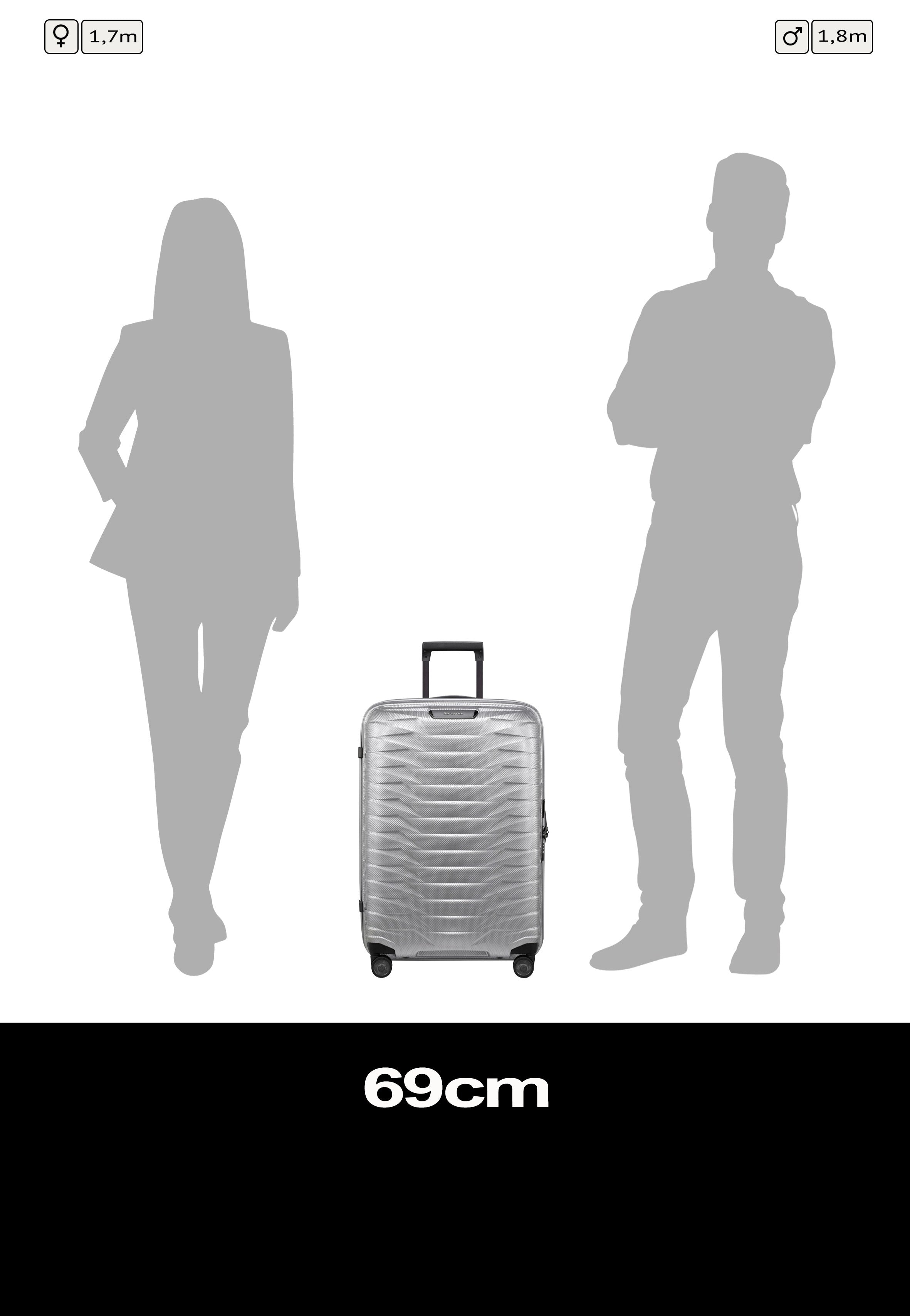 Samsonite Proxis Spinner 69/25 Silver Suitcase