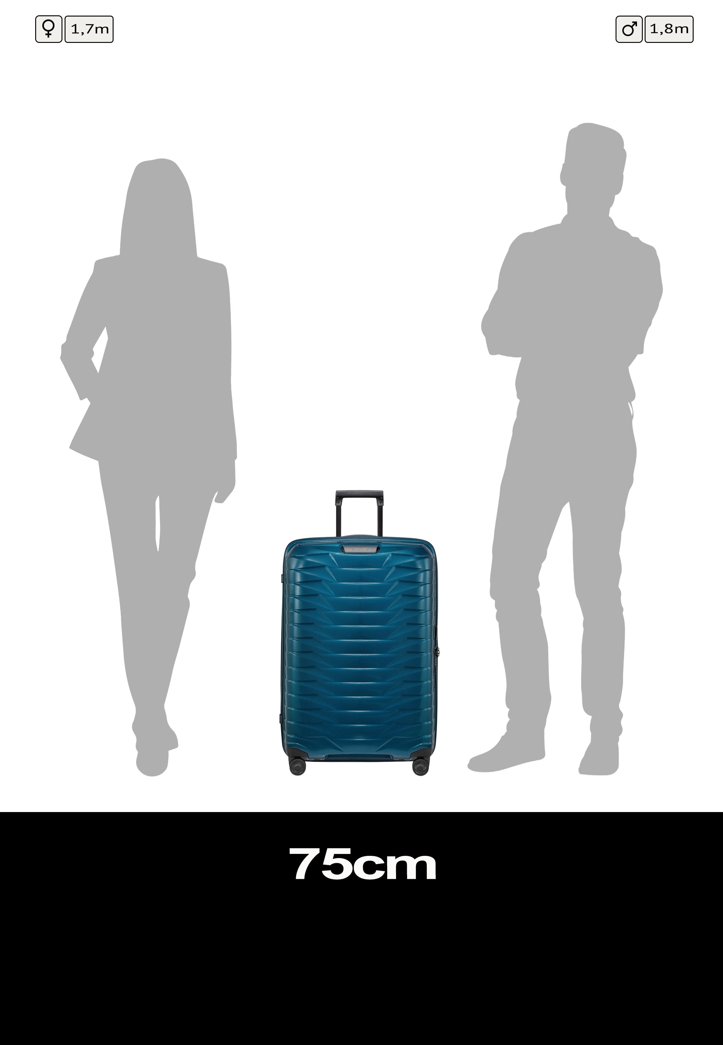 Samsonite Proxis Spinner 75/28 Petrol Blue Suitcase