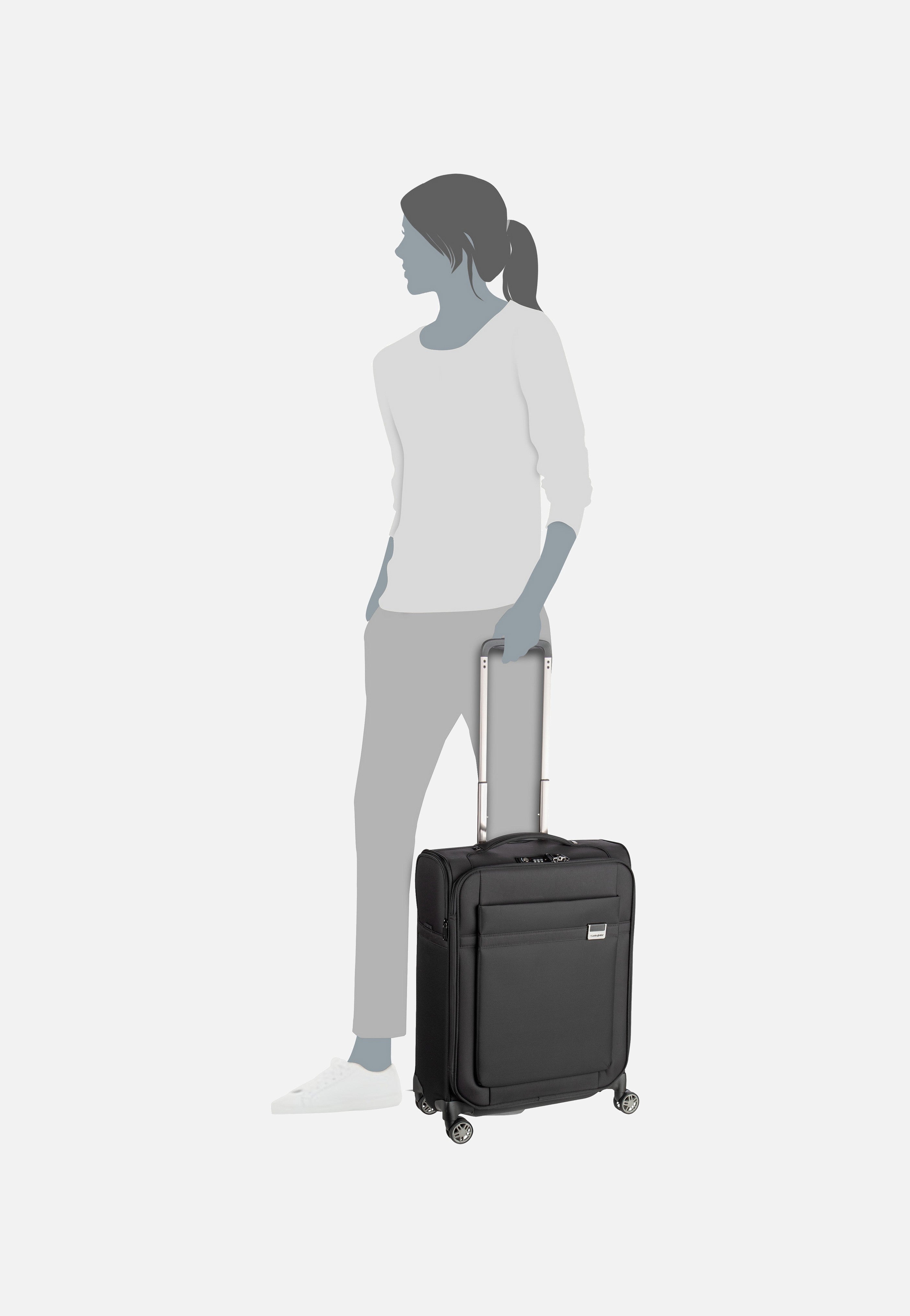 Samsonite Airea Spinner 55 Strict Black Suitcase