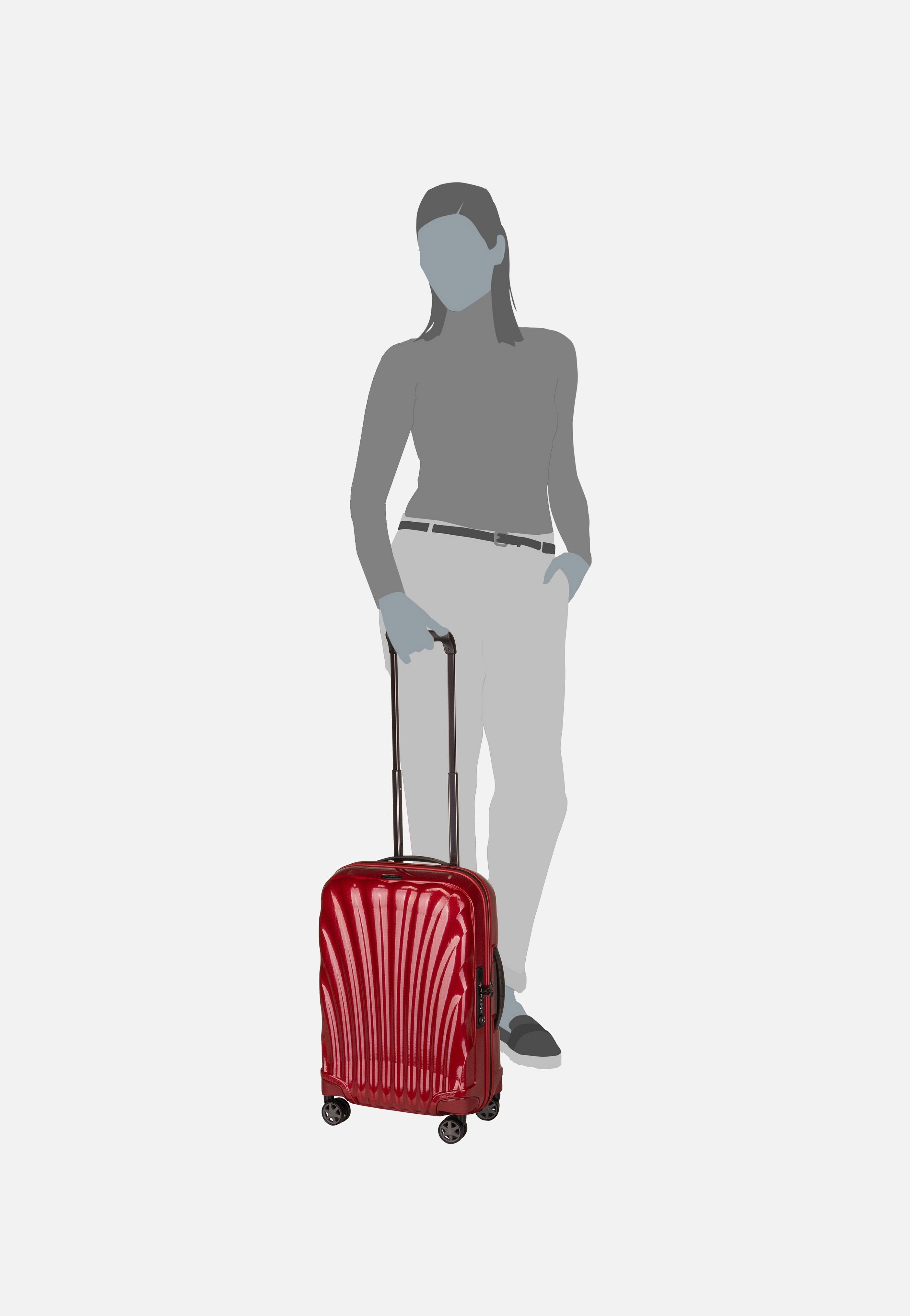 Samsonite - C-Lite Spinner 55 Chili Red - Suitcase | Sakoi