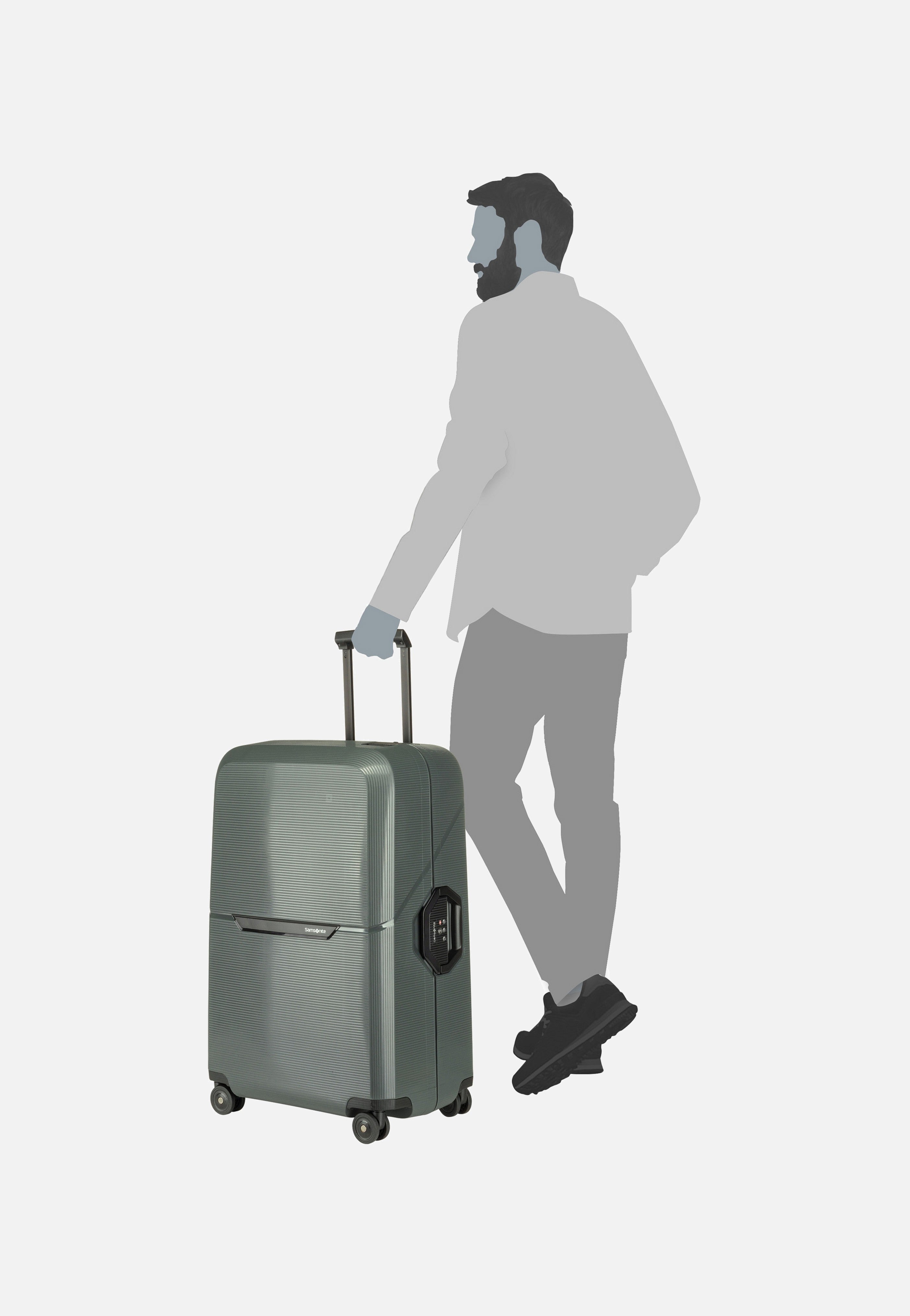 Samsonite Magnum Eco Spinner 75/28 Forest Green - Suitcase | Sakoi
