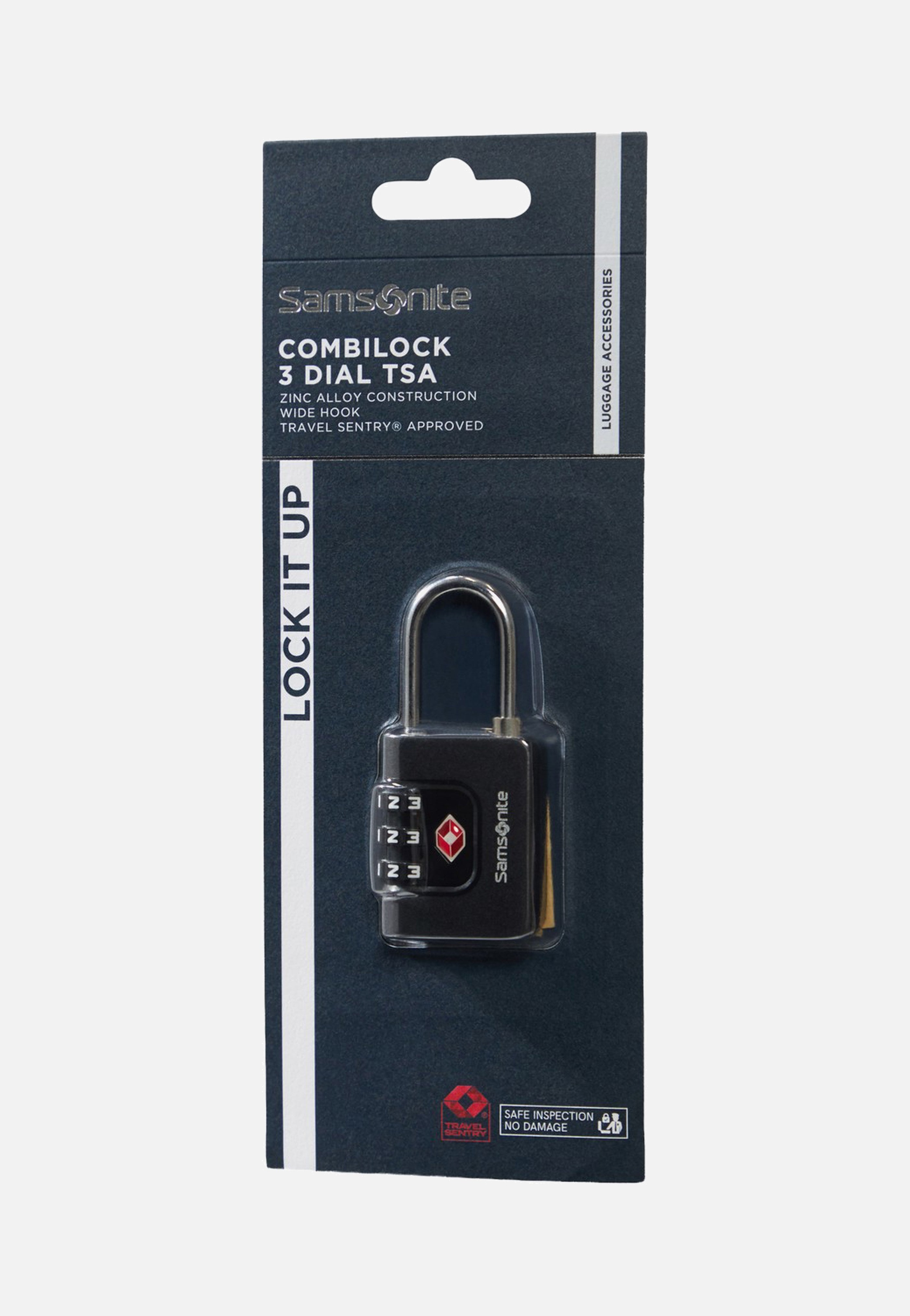 Samsonite Combilock 3 Dial TSA Black Lock