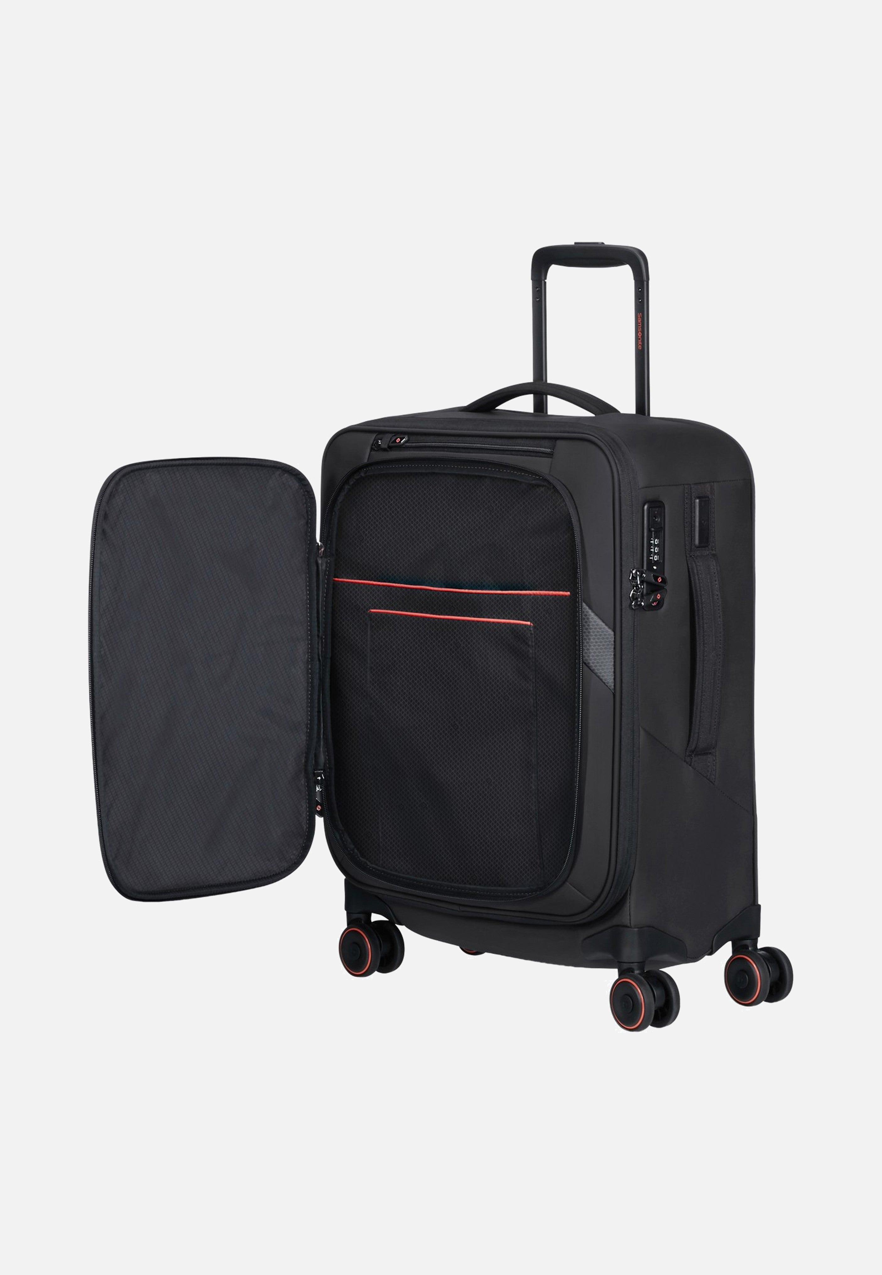 Samsonite Glazed Spinner 55/20 Exp Black - Suitcase | Sakoi