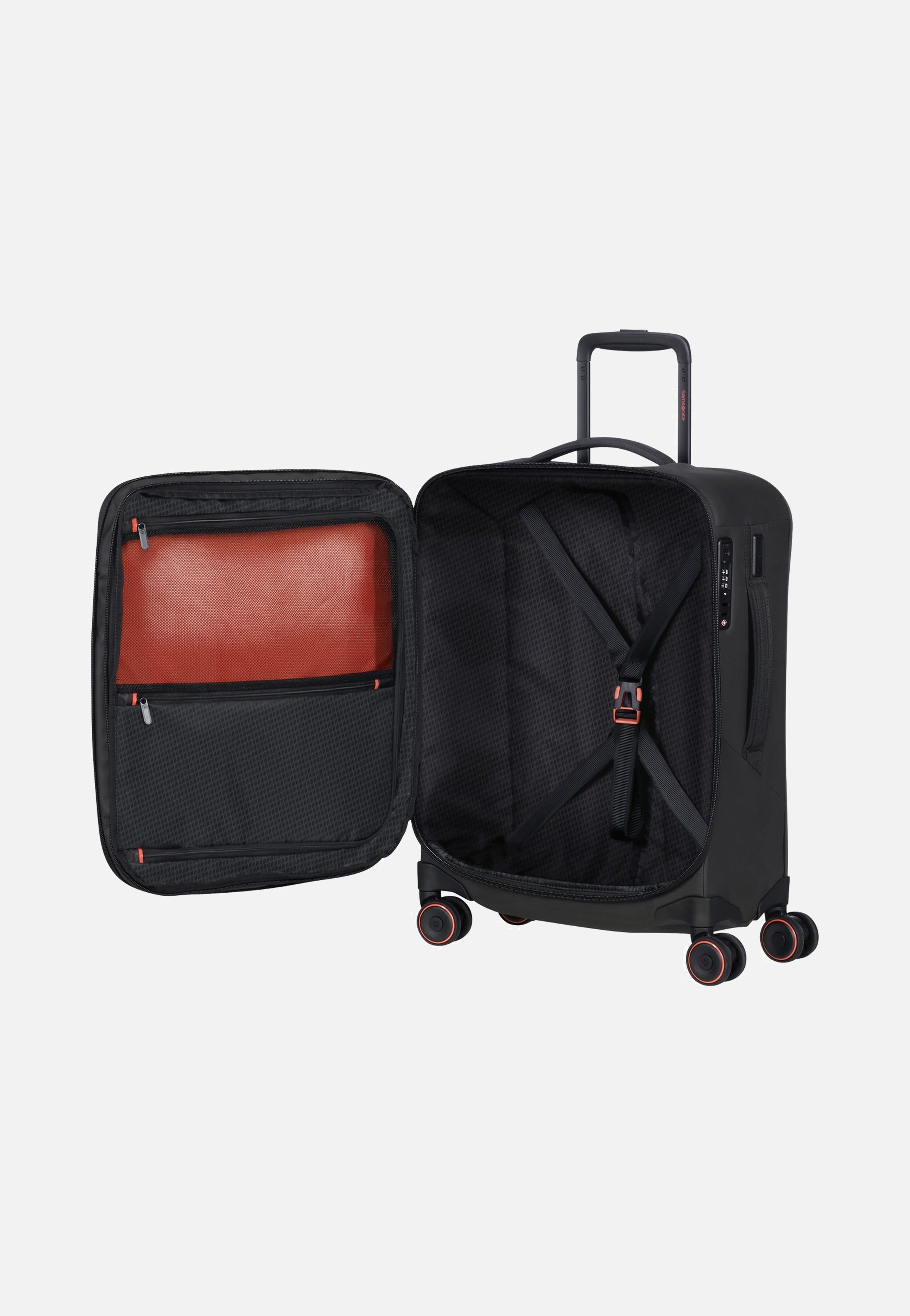 Samsonite Glazed Spinner 55/20 Exp Black - Suitcase | Sakoi