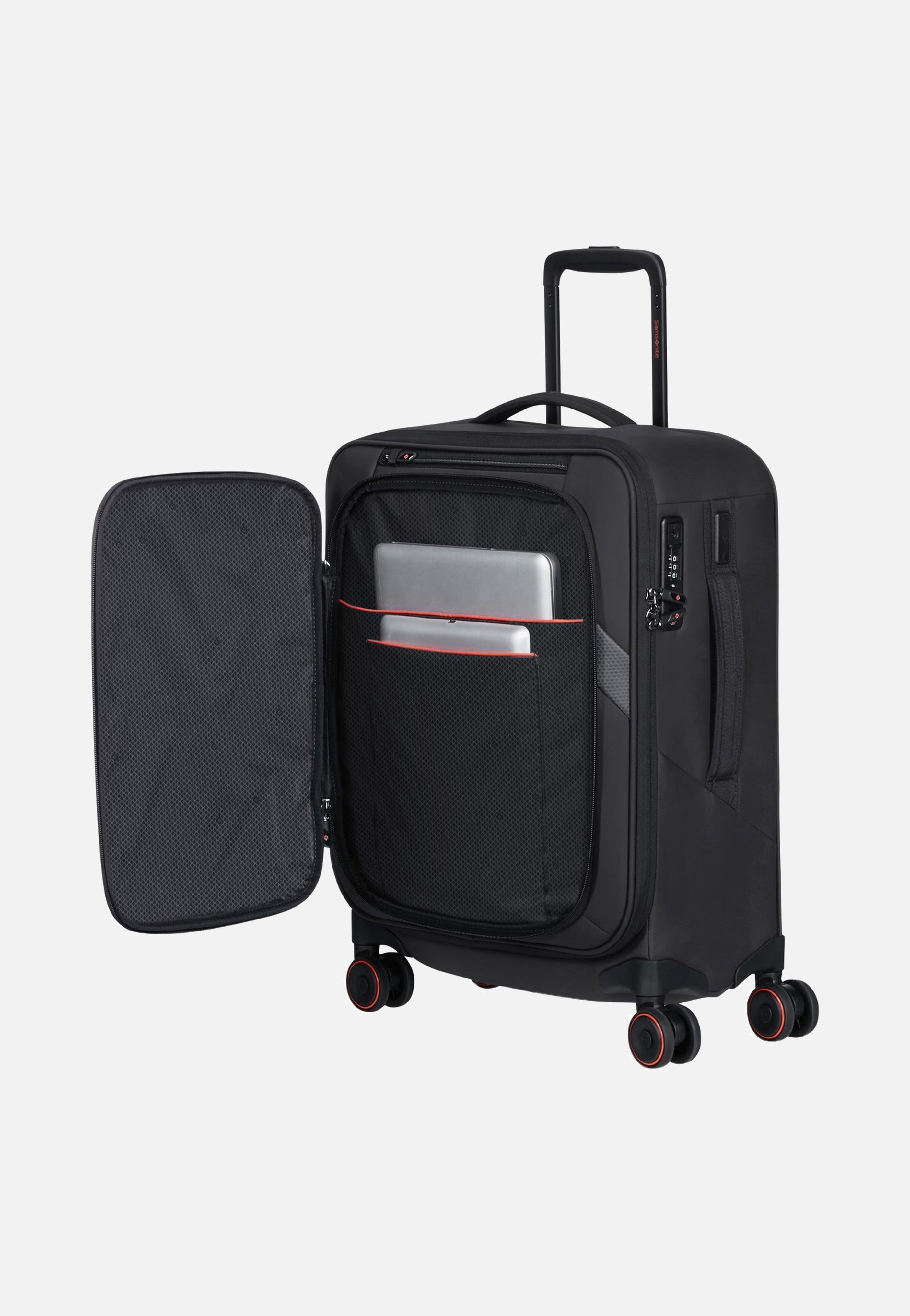 Samsonite Glazed Spinner 55/20 Exp Black - Suitcase | Sakoi