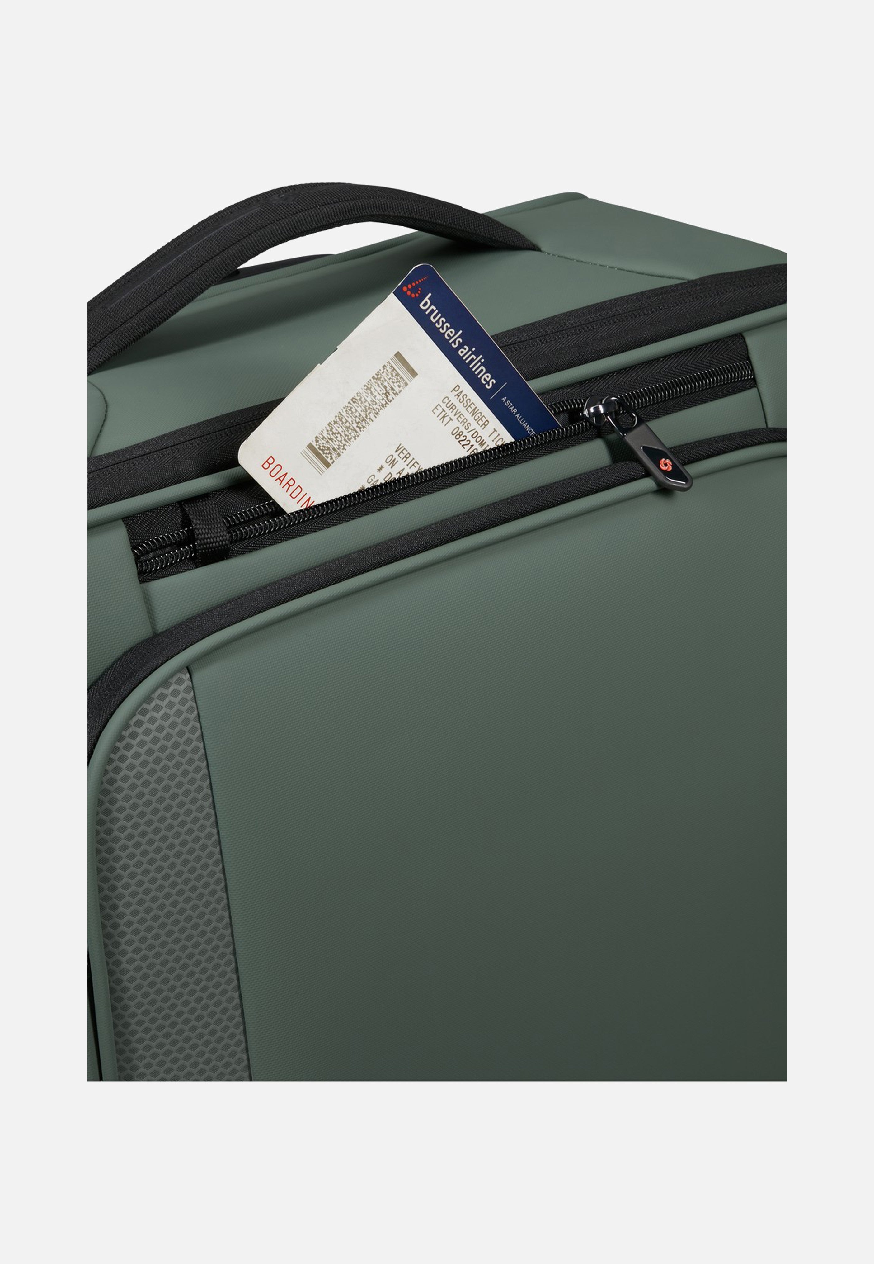 Samsonite Glazed Spinner 55/20 Exp Sage Green Suitcase