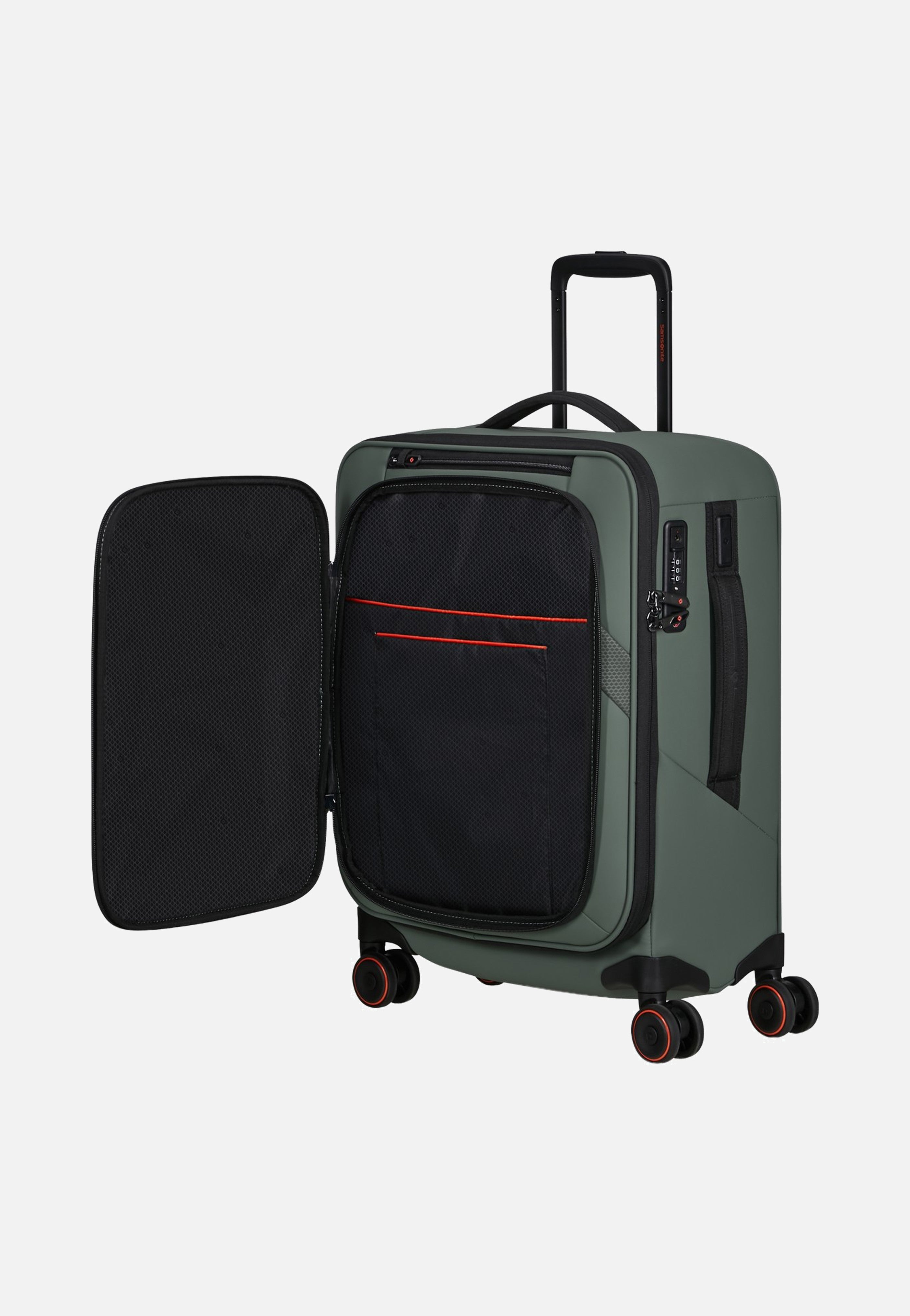Samsonite Glazed Spinner 55/20 Exp Sage Green - Suitcase | Sakoi