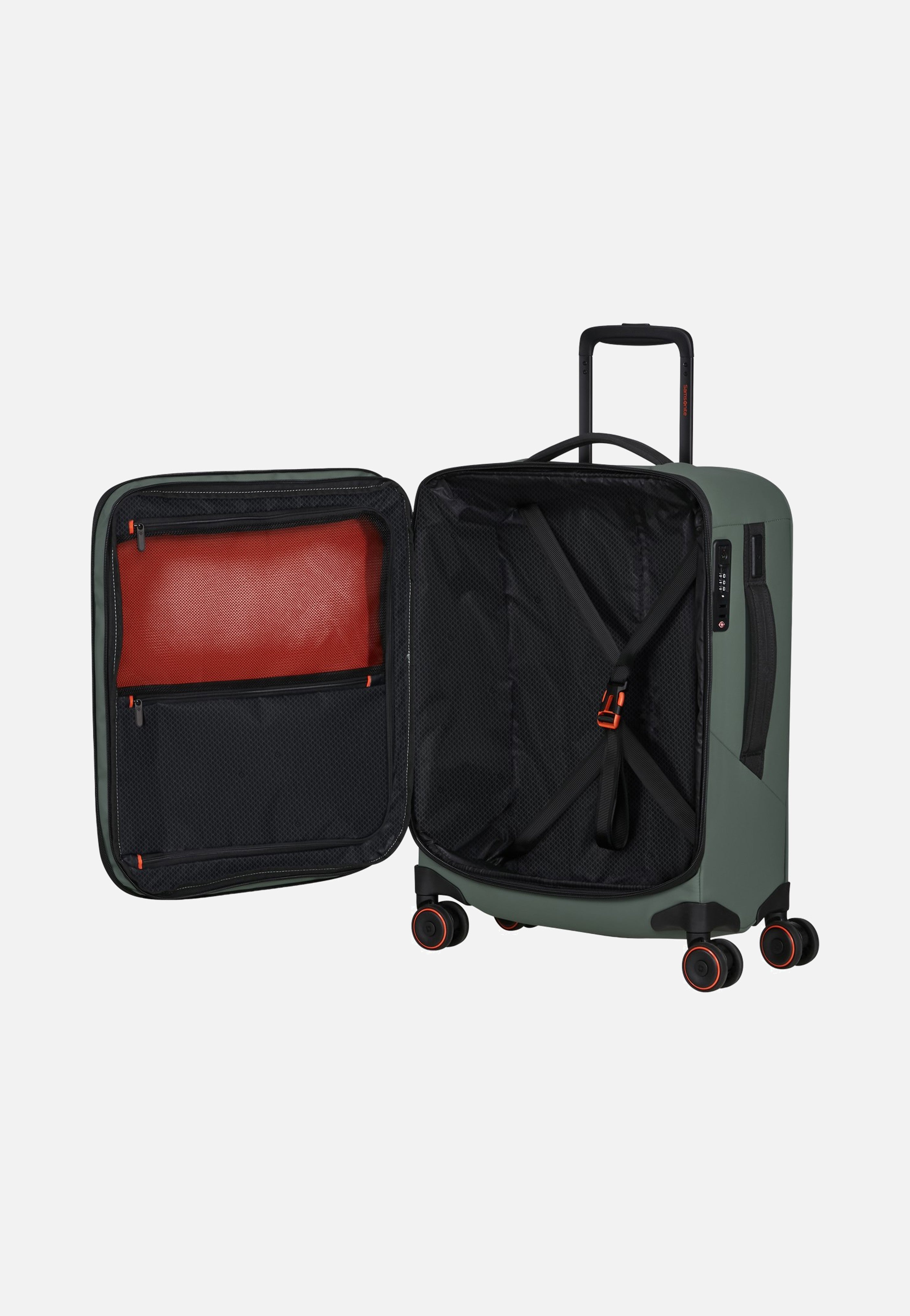 Samsonite Glazed Spinner 55/20 Exp Sage Green - Suitcase | Sakoi
